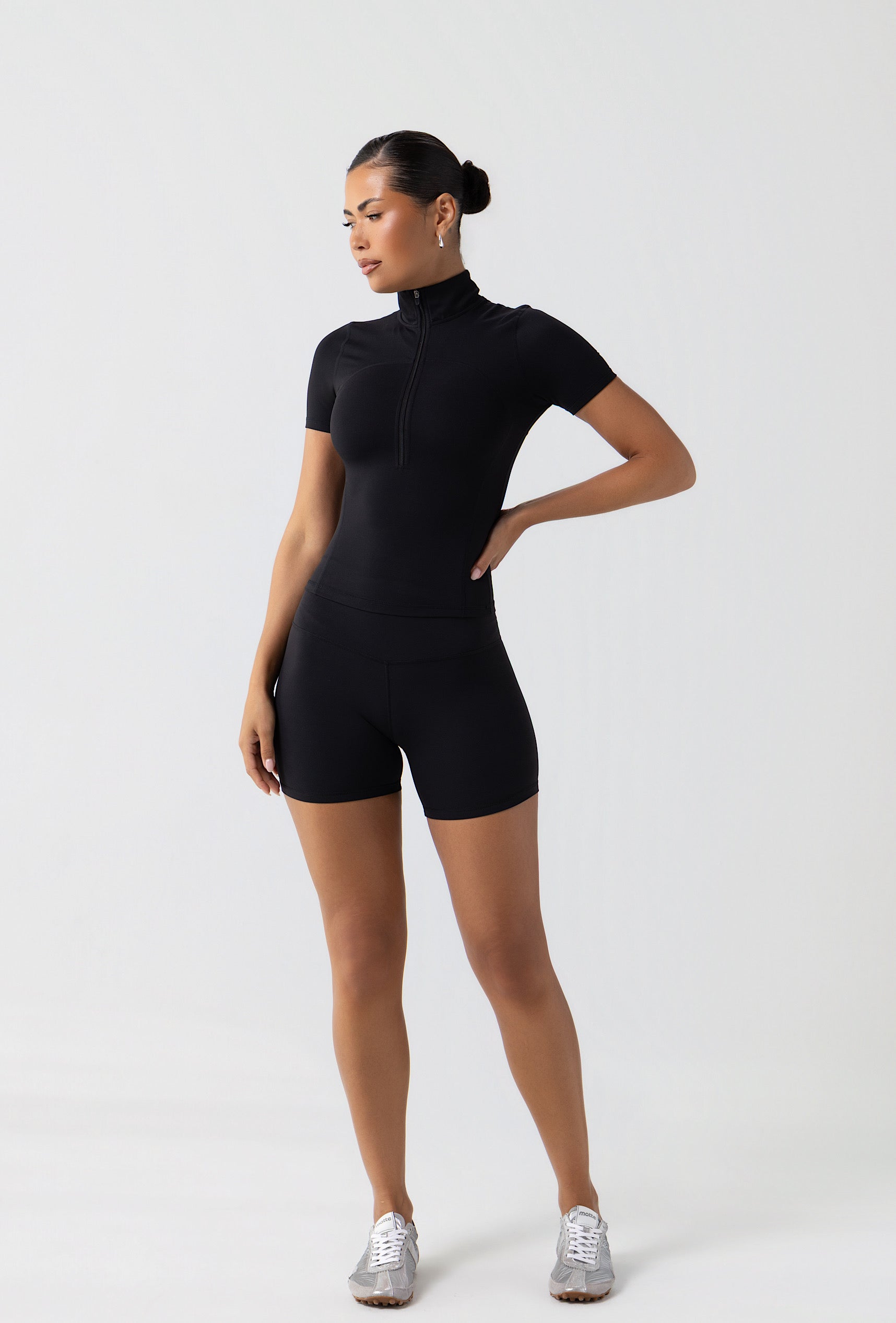Essential 4" Biker Shorts - Black Galaxy
