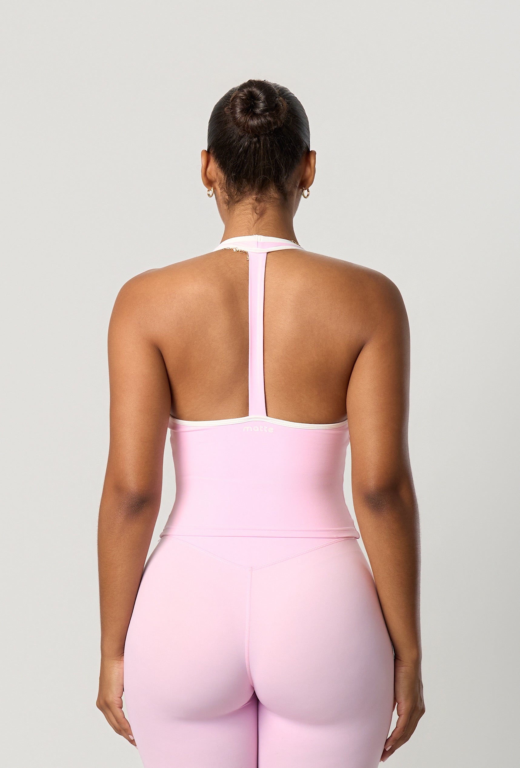 Linea Double Layer Halter - Ballet Pink