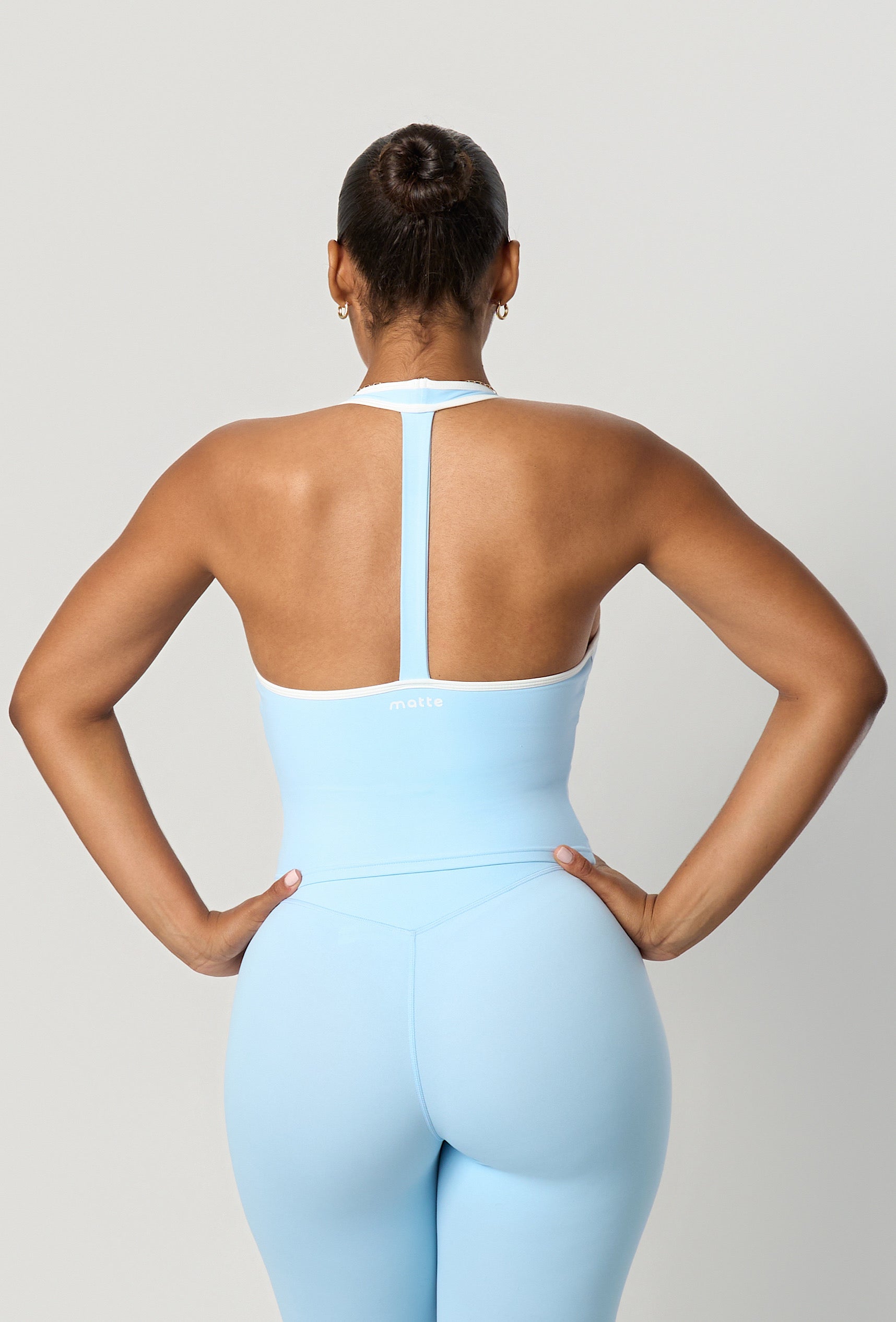 Linea Double Layer Halter - Ice Blue