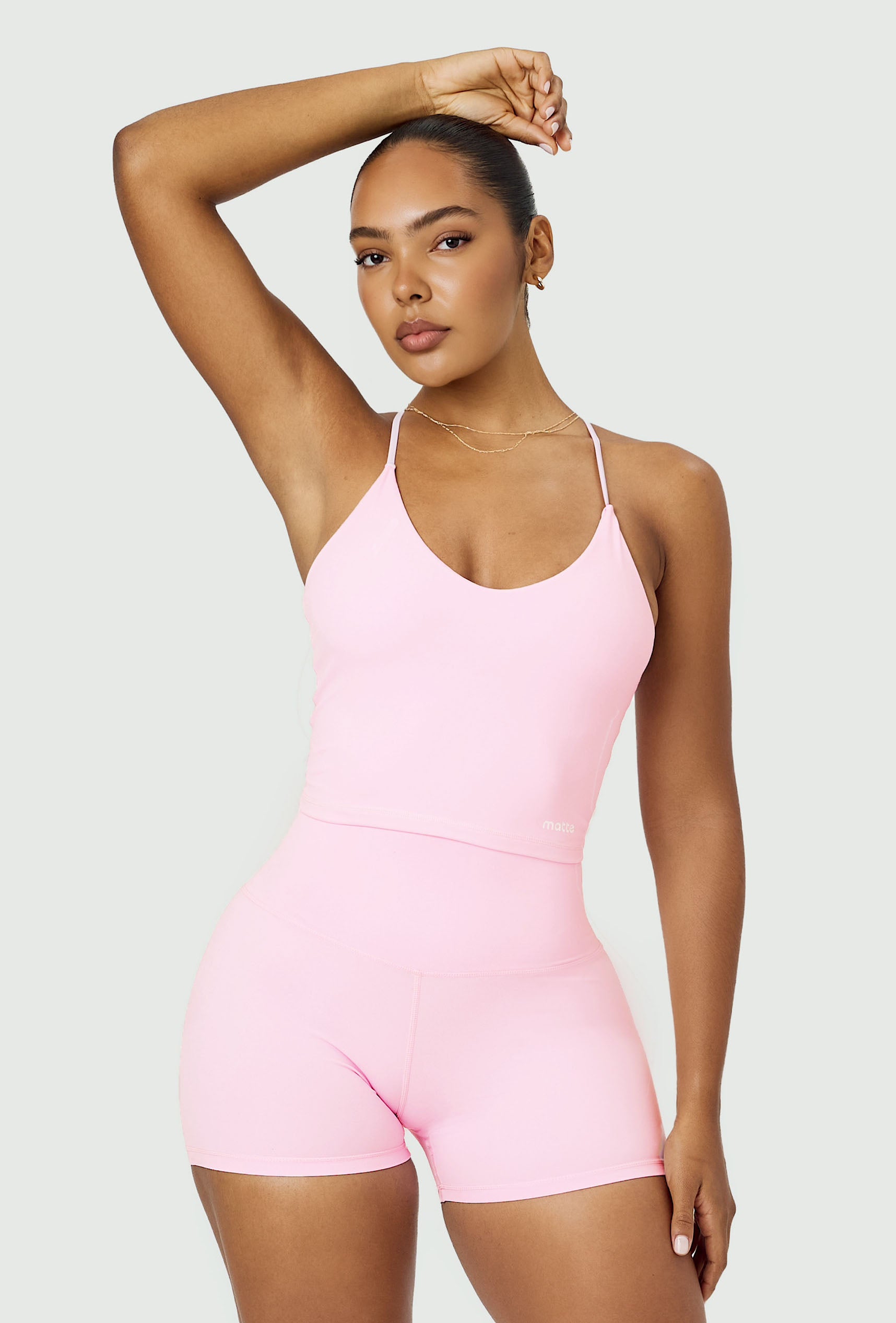 Bareform Double Layer Tank - Ballet Pink