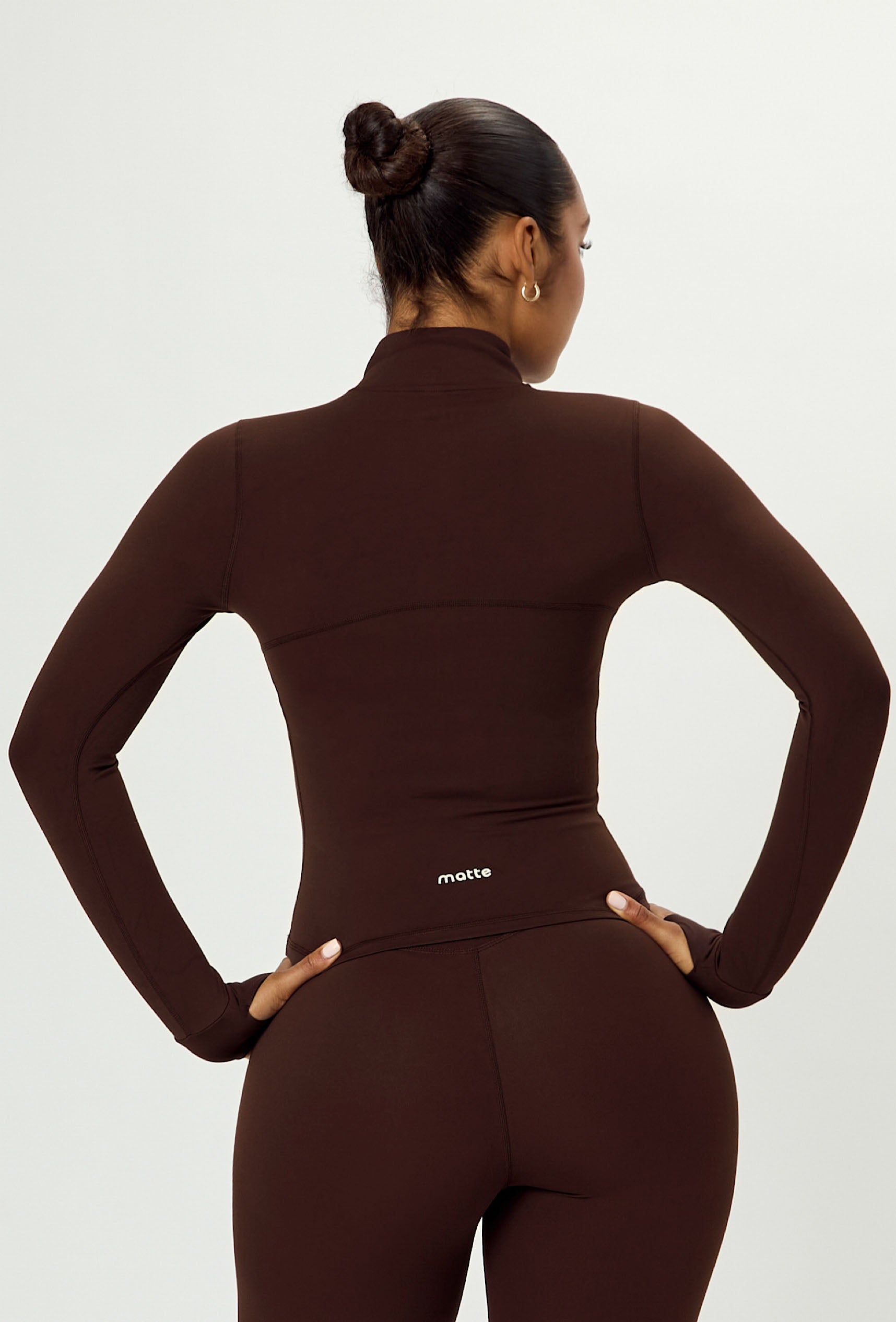 Contour Half Zip - Espresso