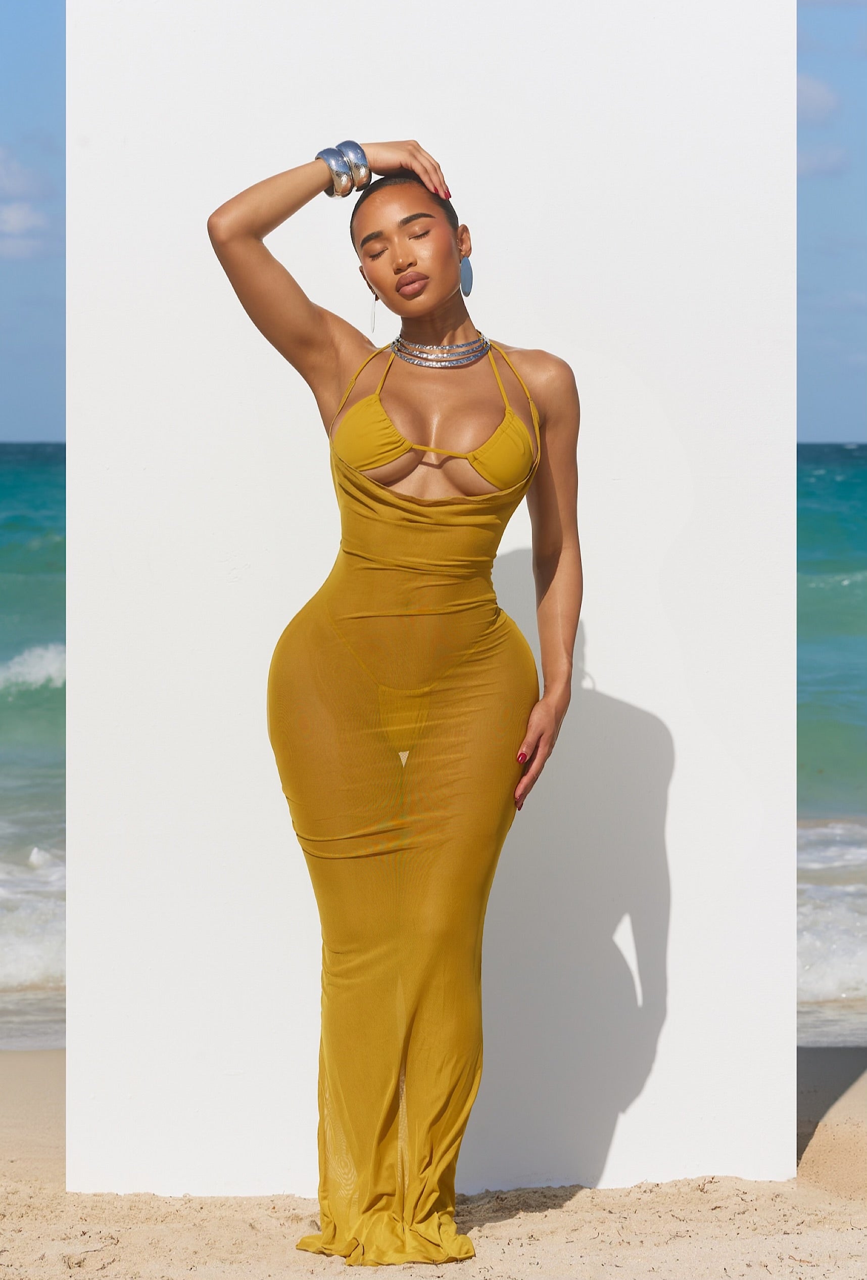 Acacius Cover Up Dress - Citron