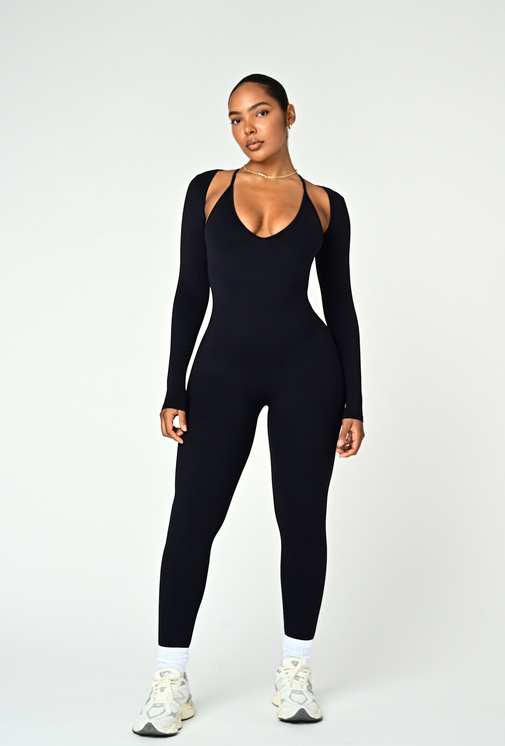 Align Long Sleeve Crop Top - Black