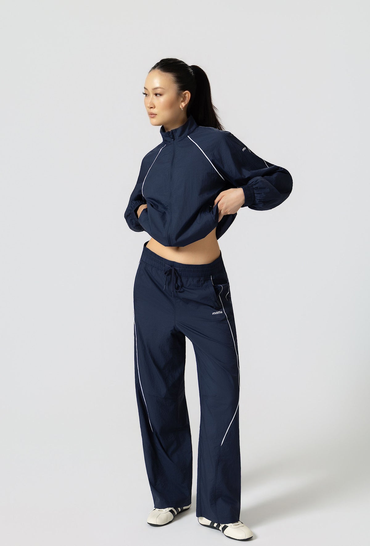 Academy Windbreaker Pants - Navy