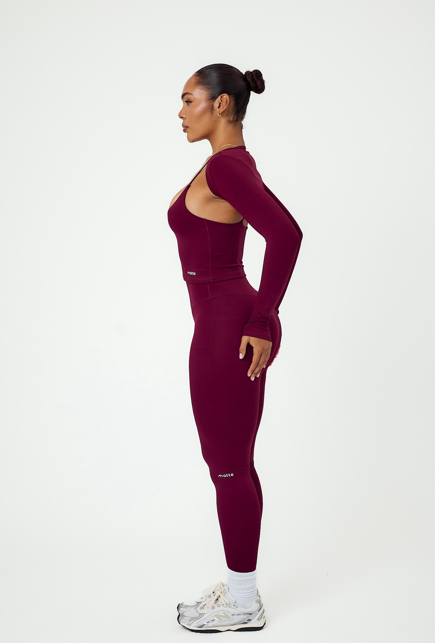 Essential Legging - Burgundy