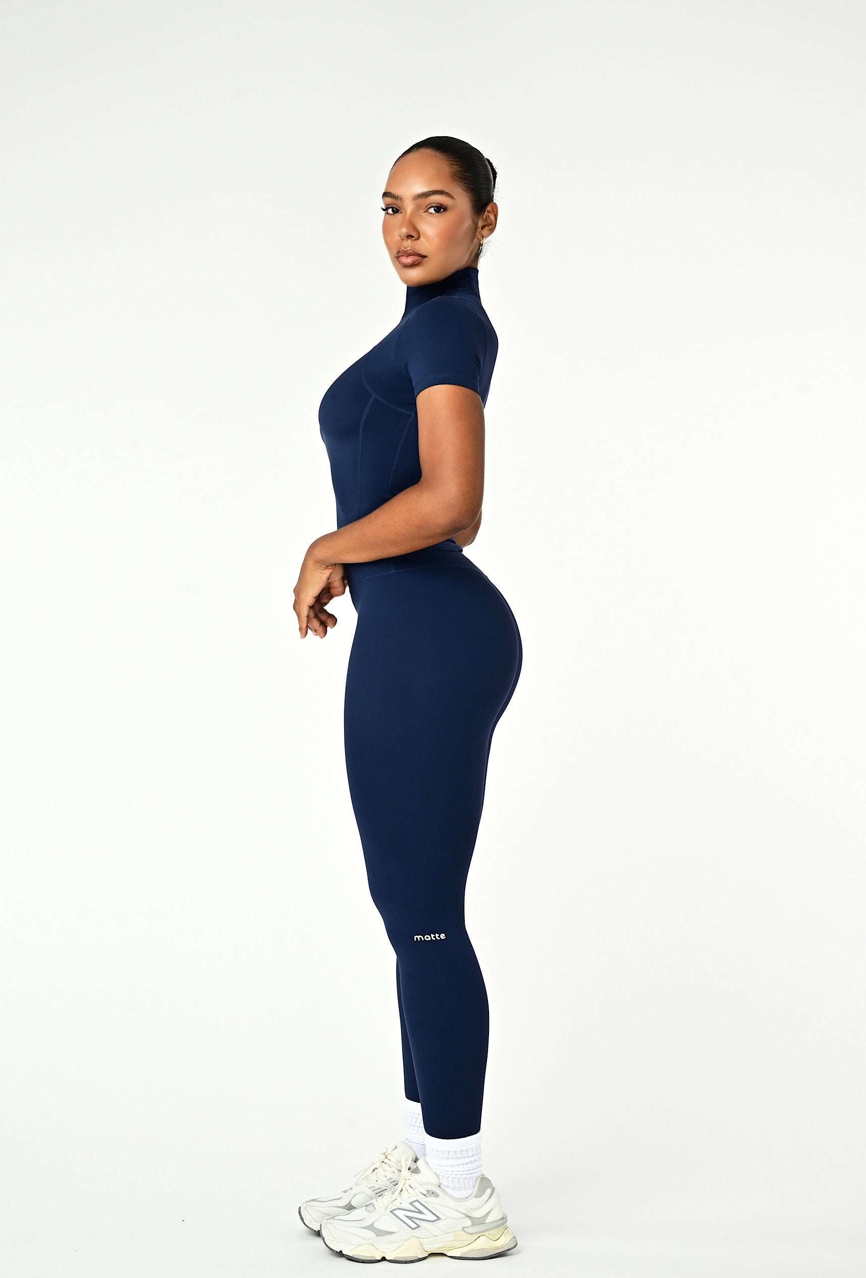 Contour Mock Neck - Navy