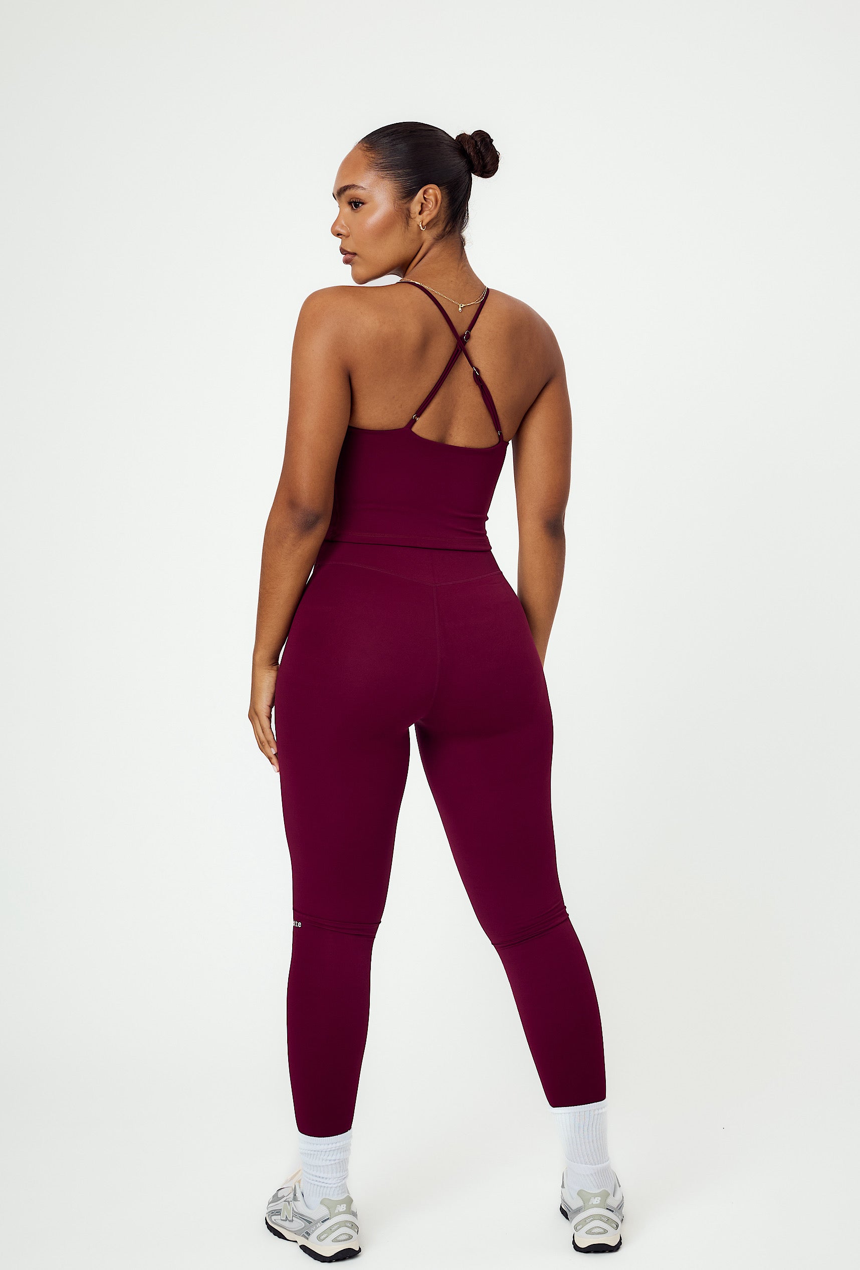 Bareform Double Layer Tank - Burgundy