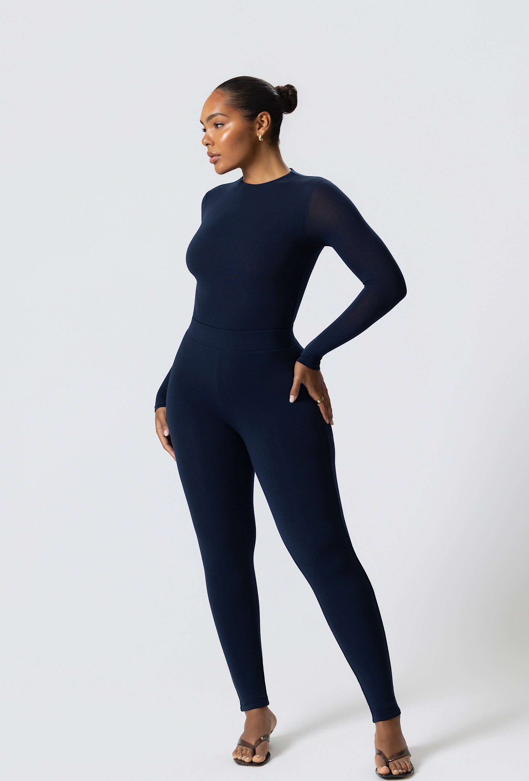 Matte Basix Sculpt Leggings - Navy
