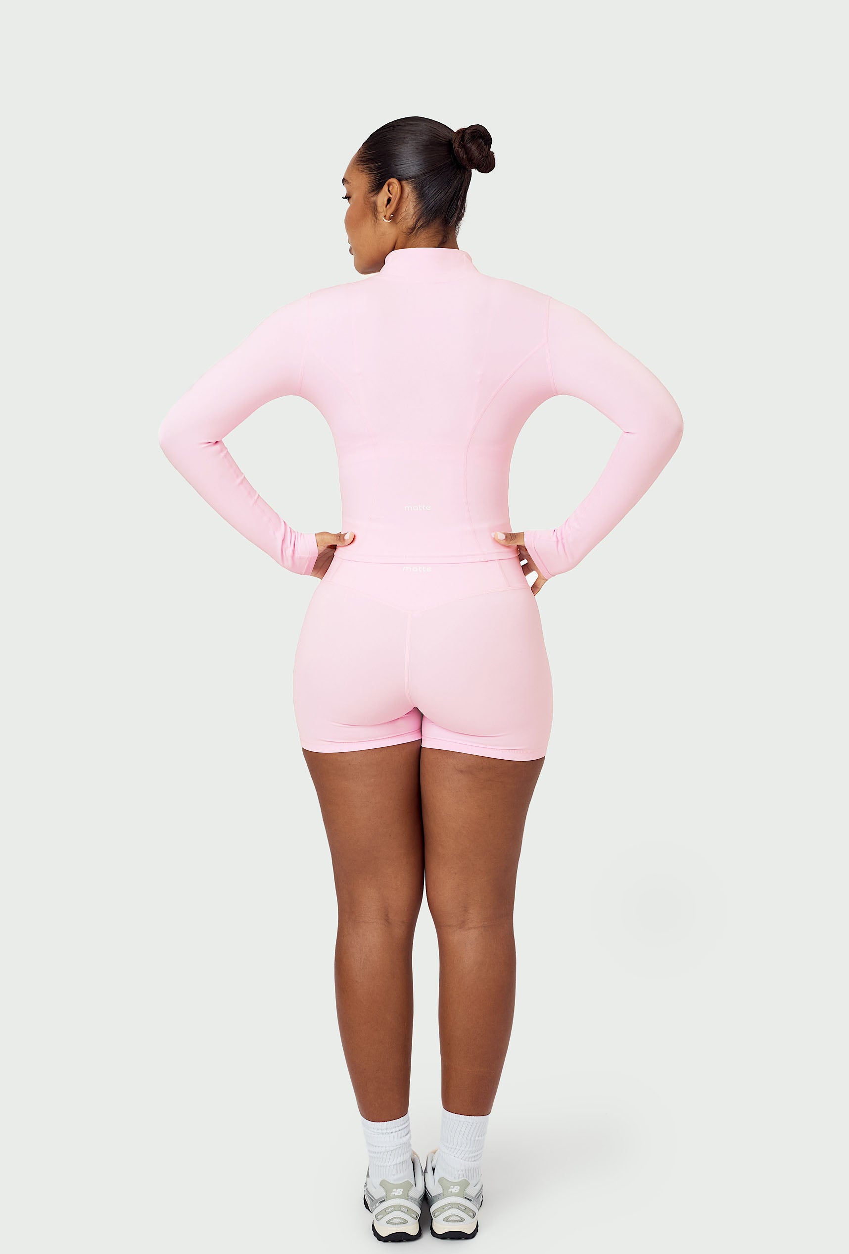 Sculpt Zip Long Sleeve - Ballet Pink