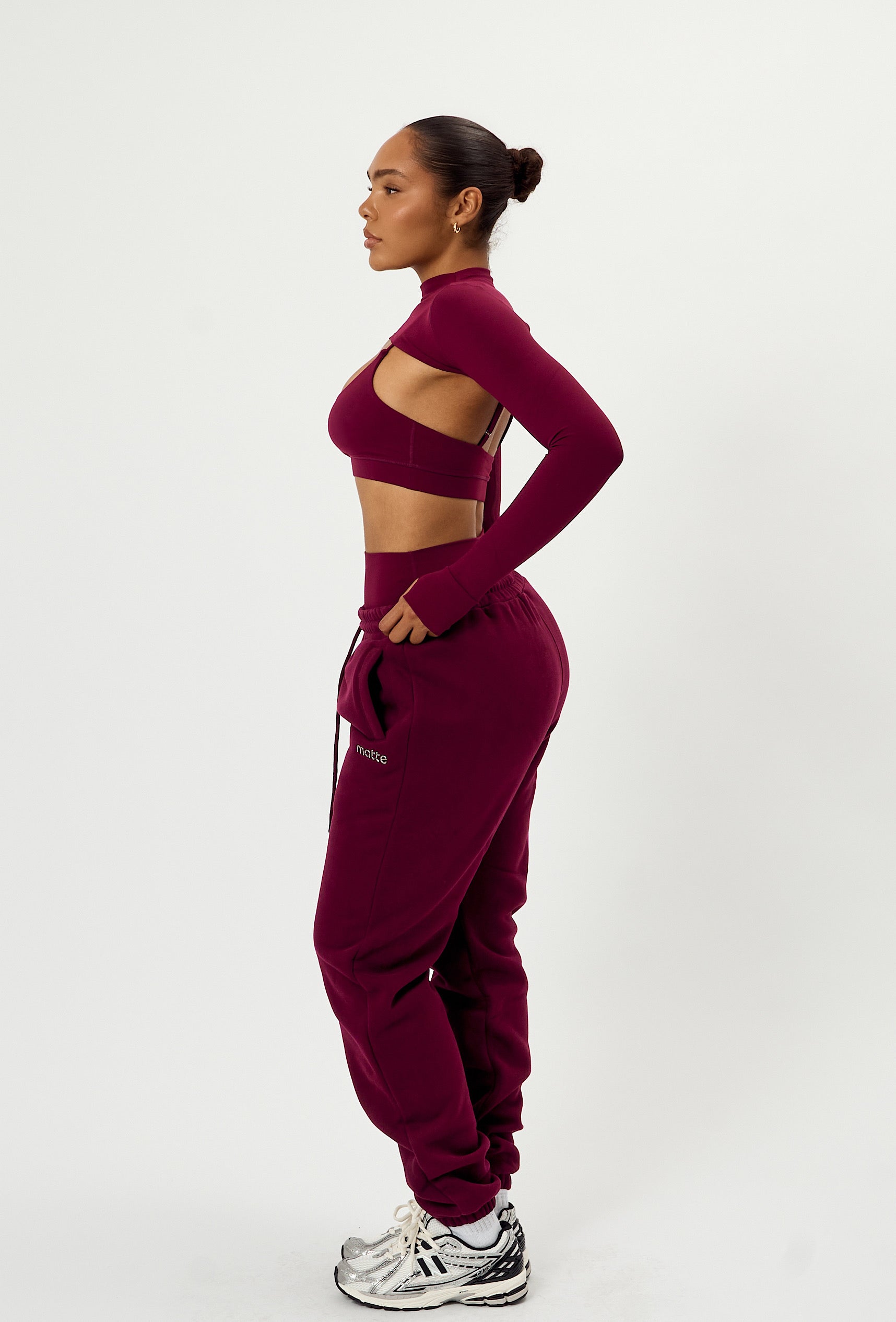 Mock Studio Crop - Burgundy