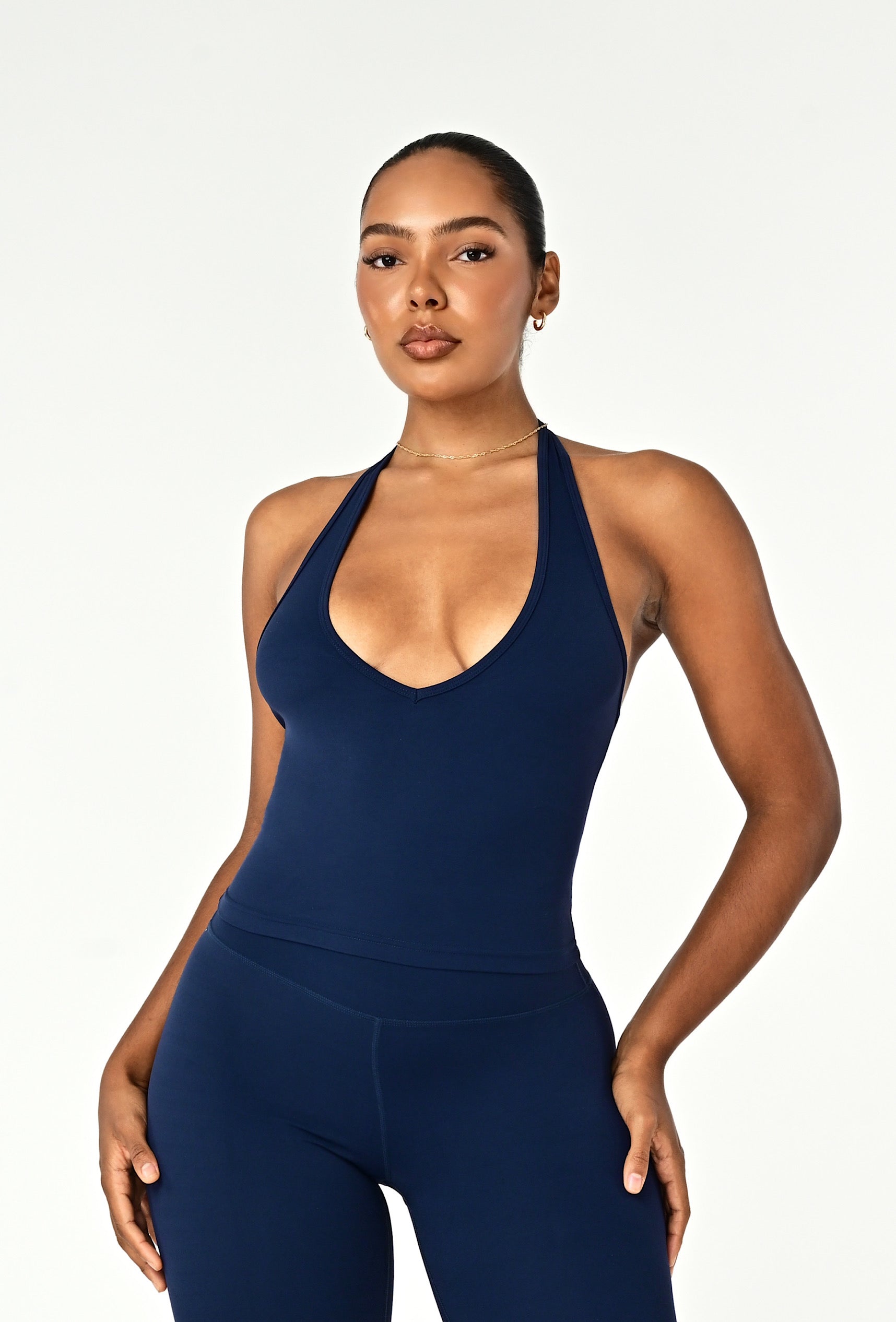 Linea Halter Top - Navy