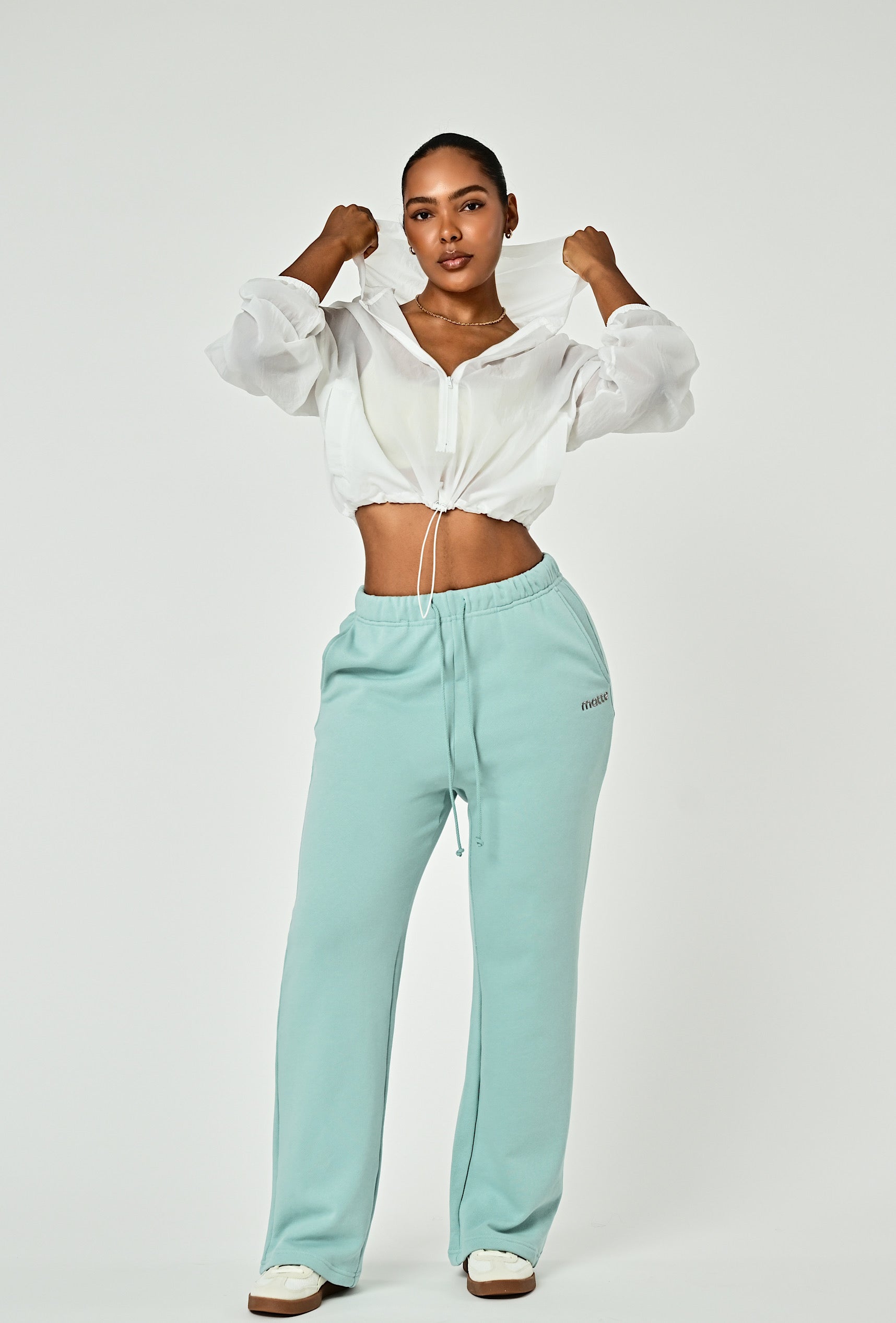 Wide Leg Terry Sweat - Mint