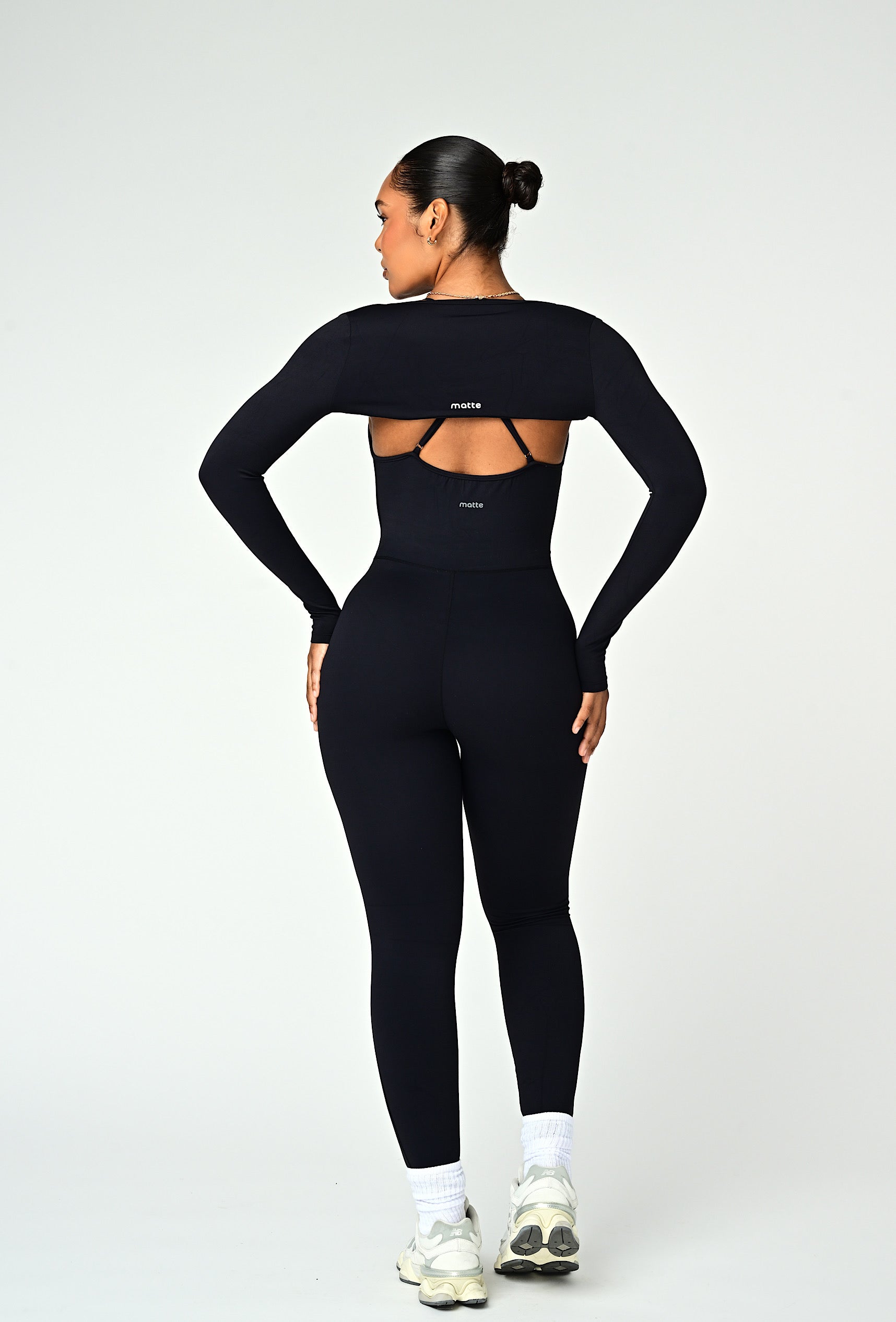 Align Long Sleeve Crop Top - Black