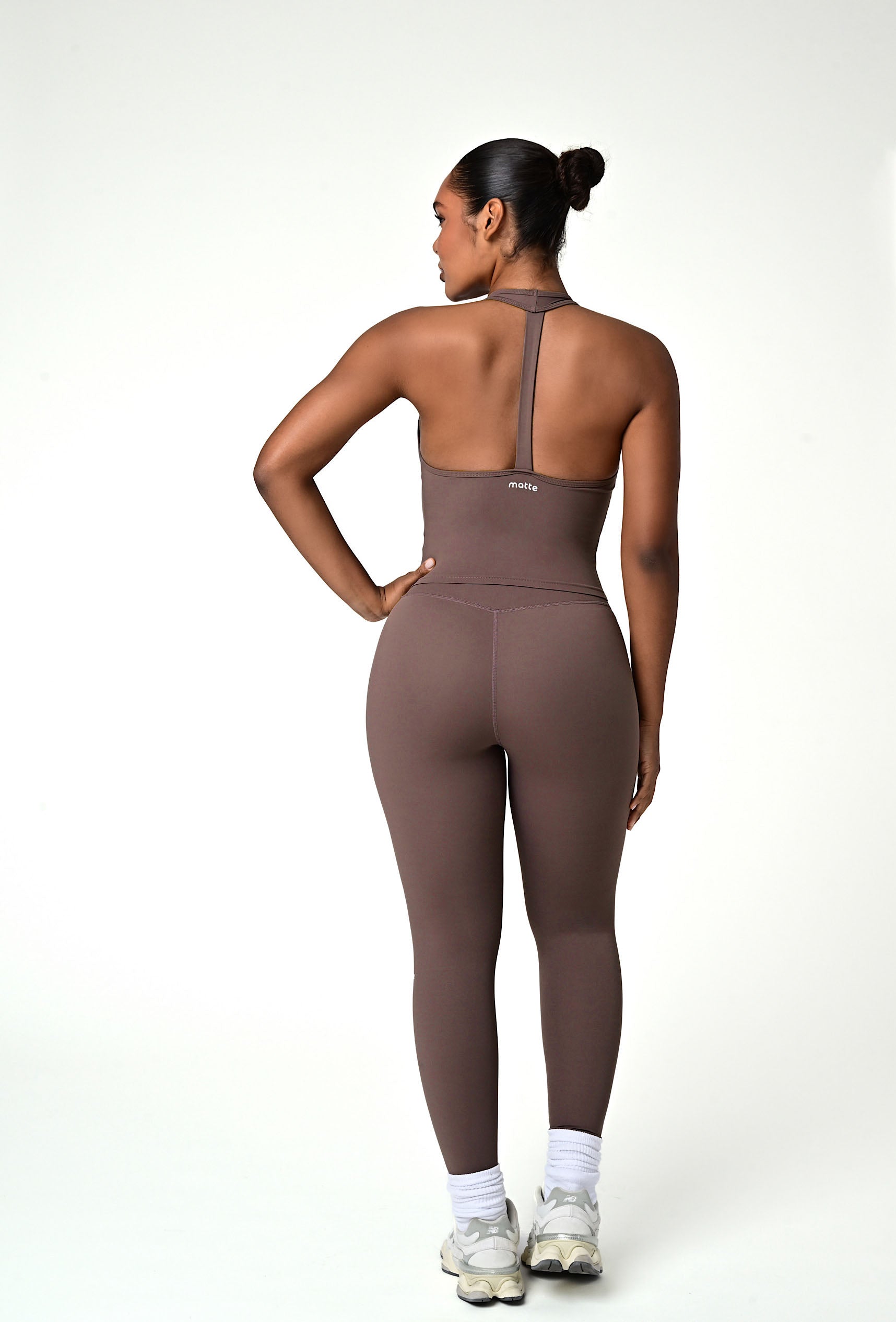 Linea Halter Top - Soft Cocoa