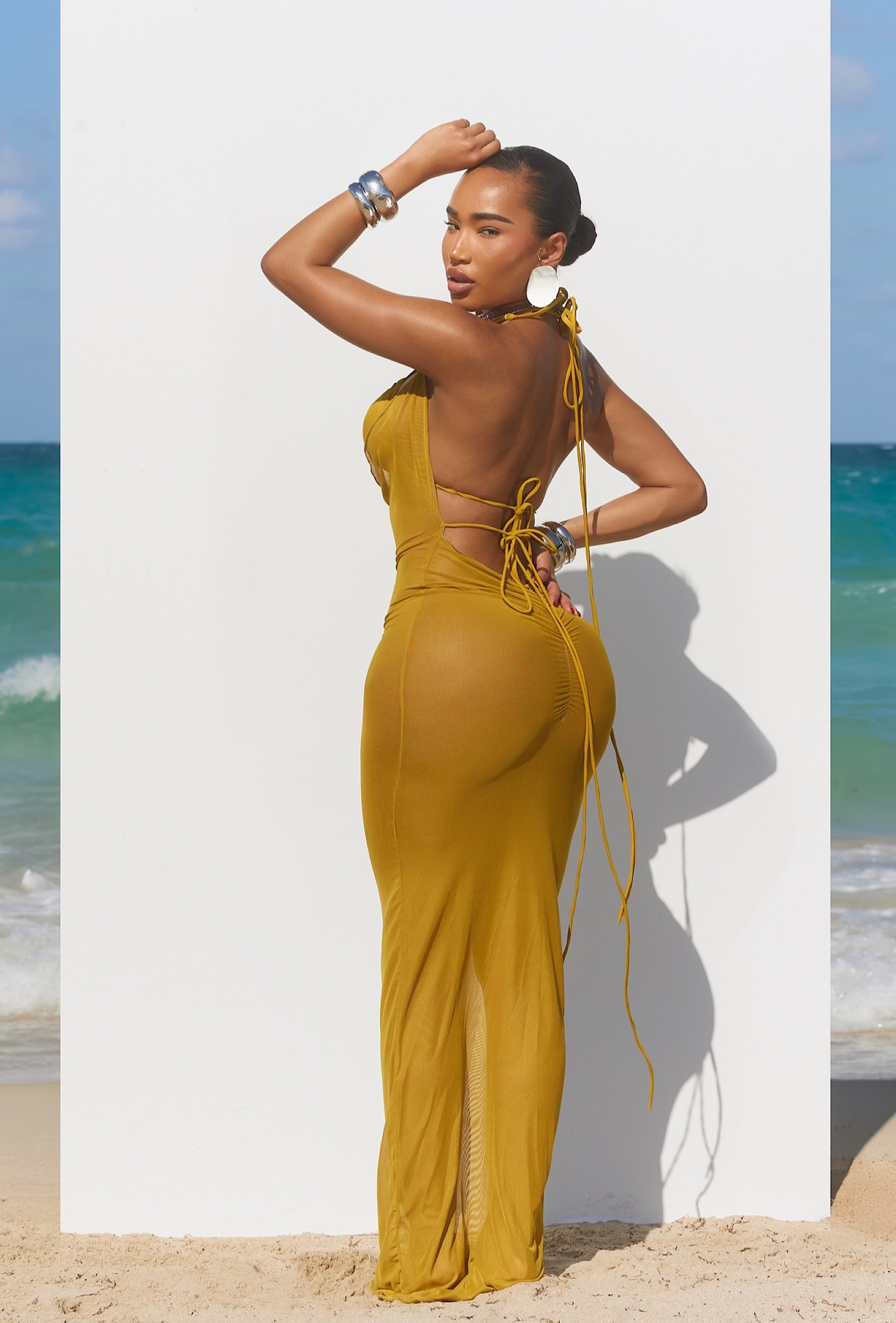 Acacius Cover Up Dress - Citron