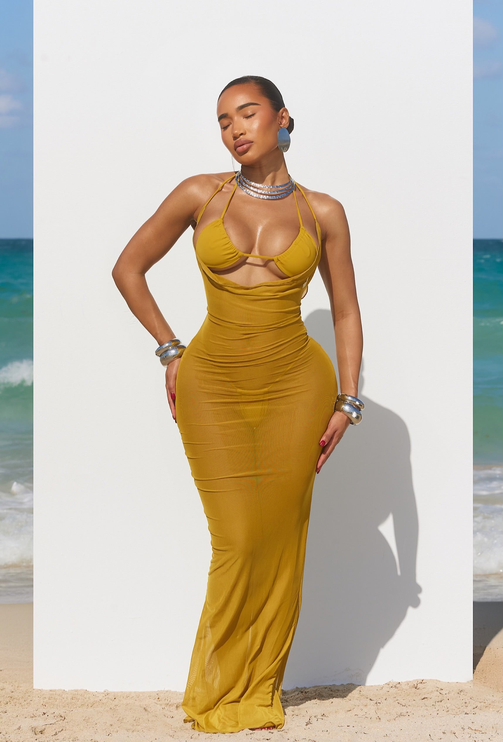 Acacius Cover Up Dress - Citron Acacius Cover Up Dress - Citron