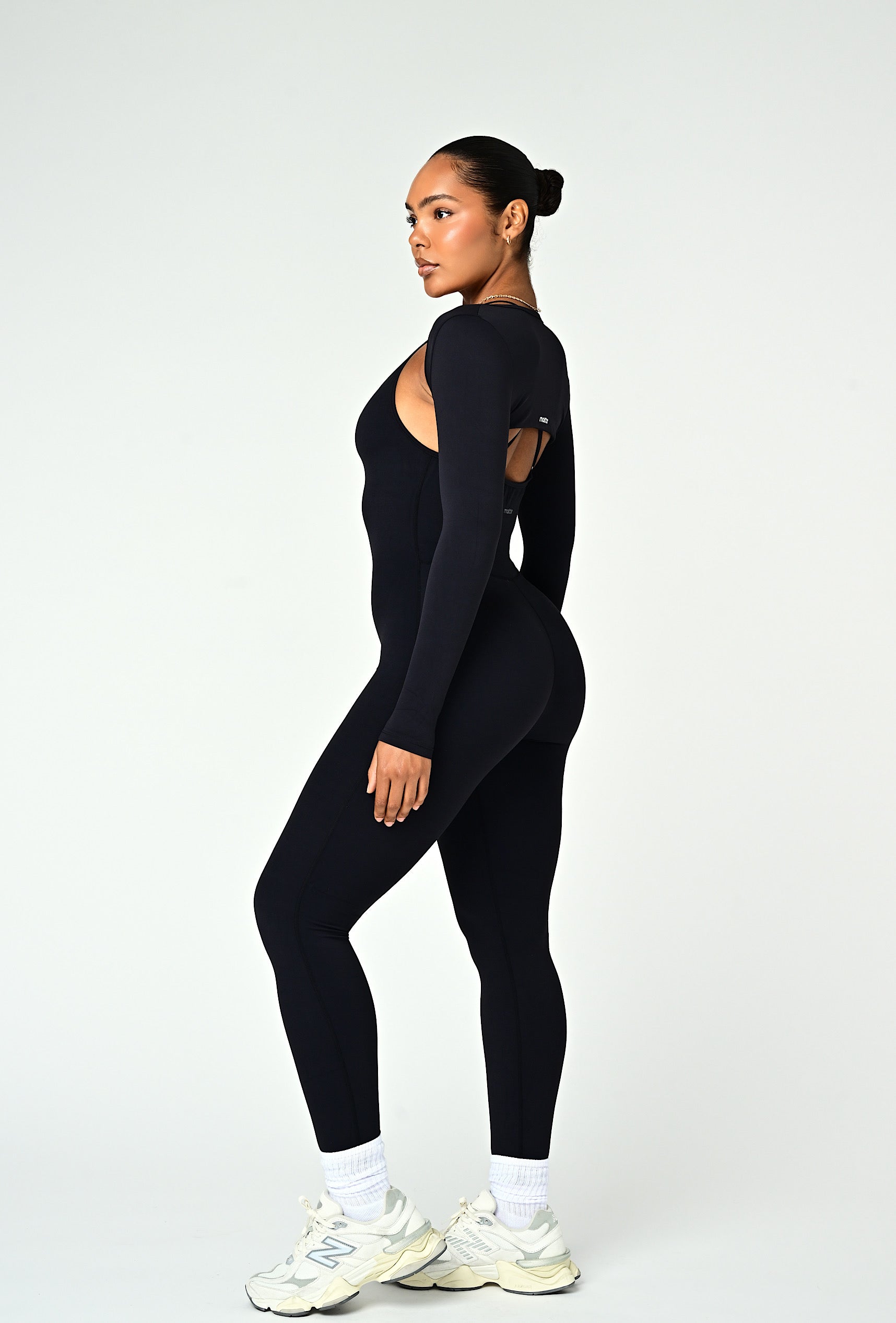 Align Long Sleeve Crop Top - Black