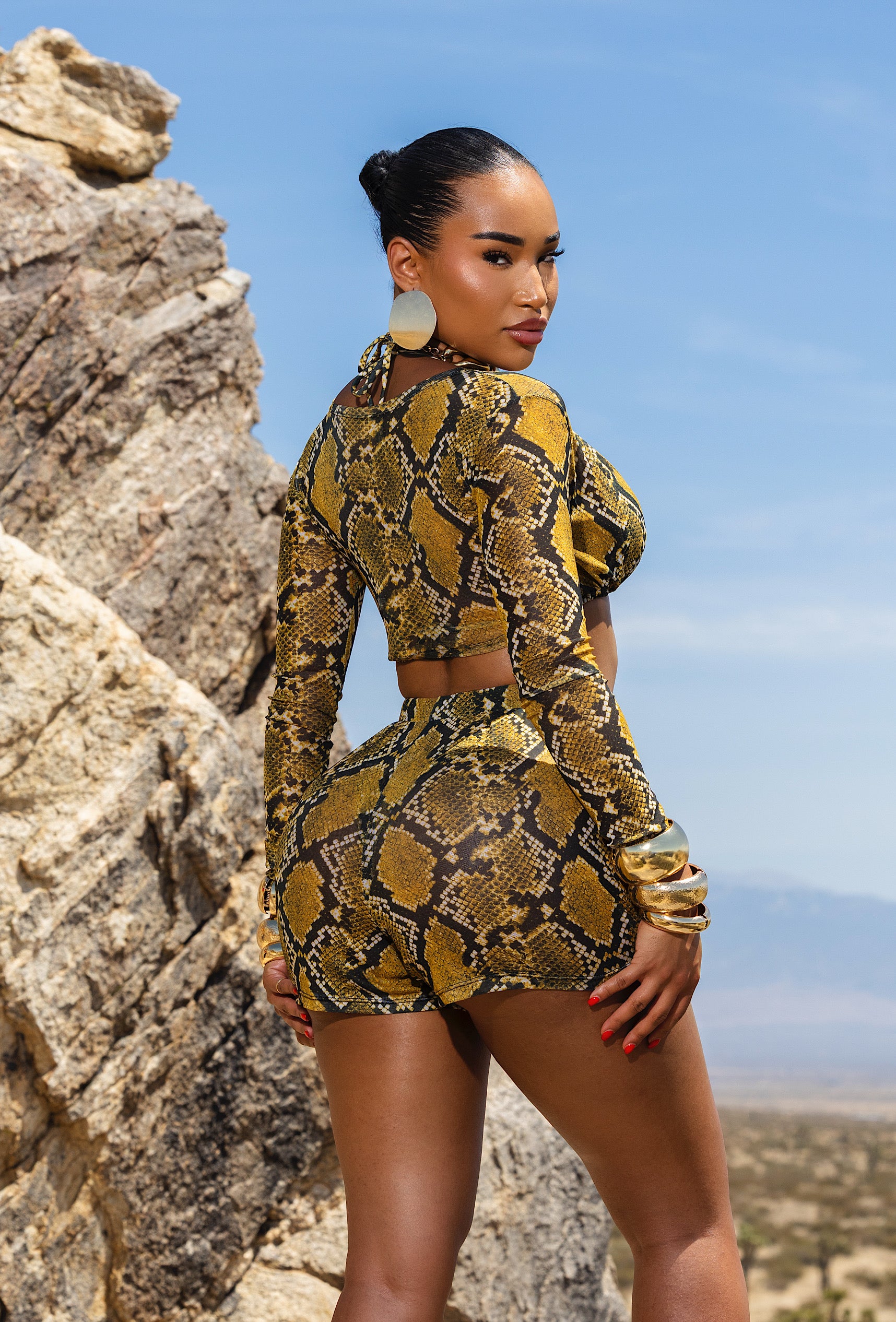Eros Cover Up Set - Yellow Python