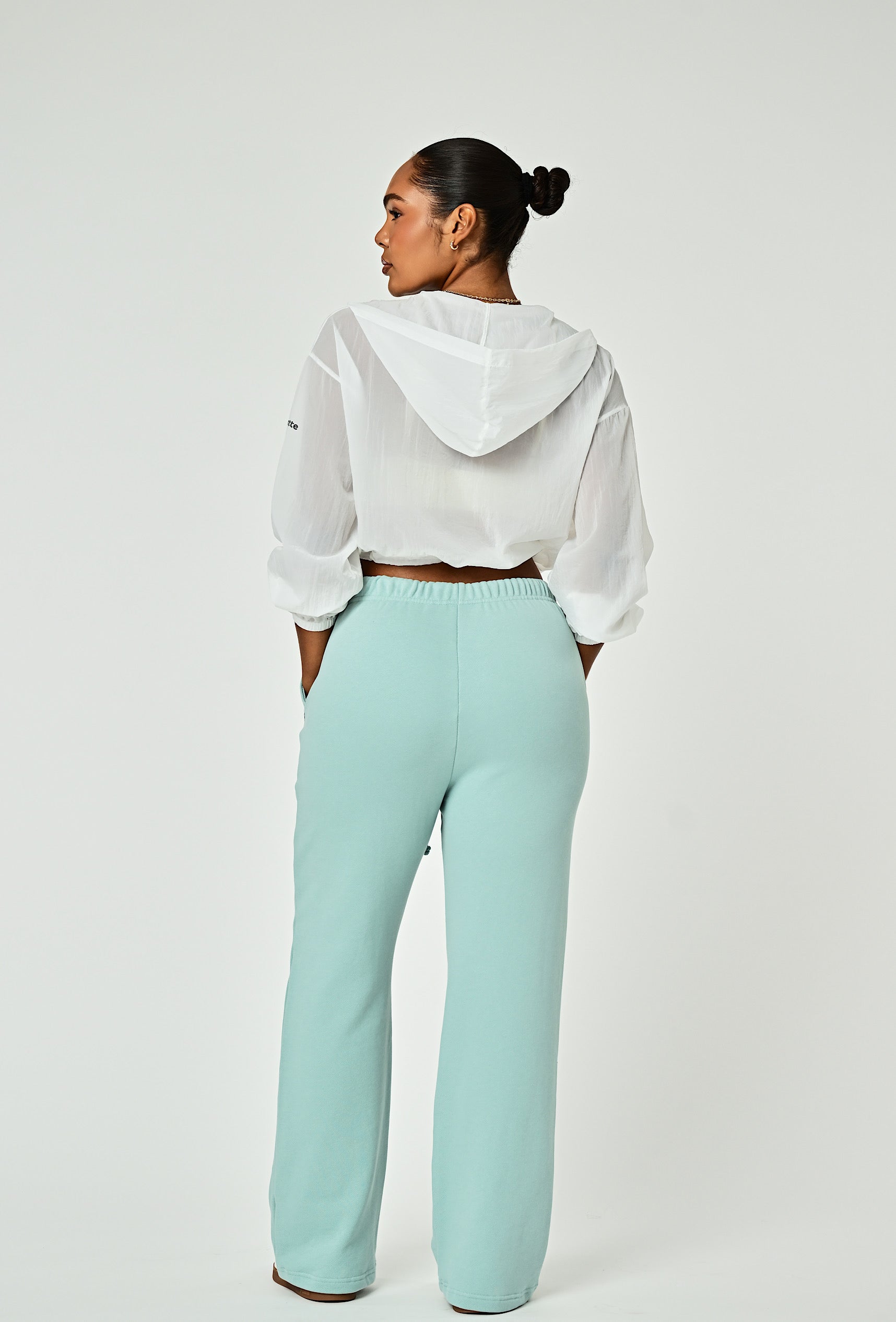 Wide Leg Terry Sweat - Mint