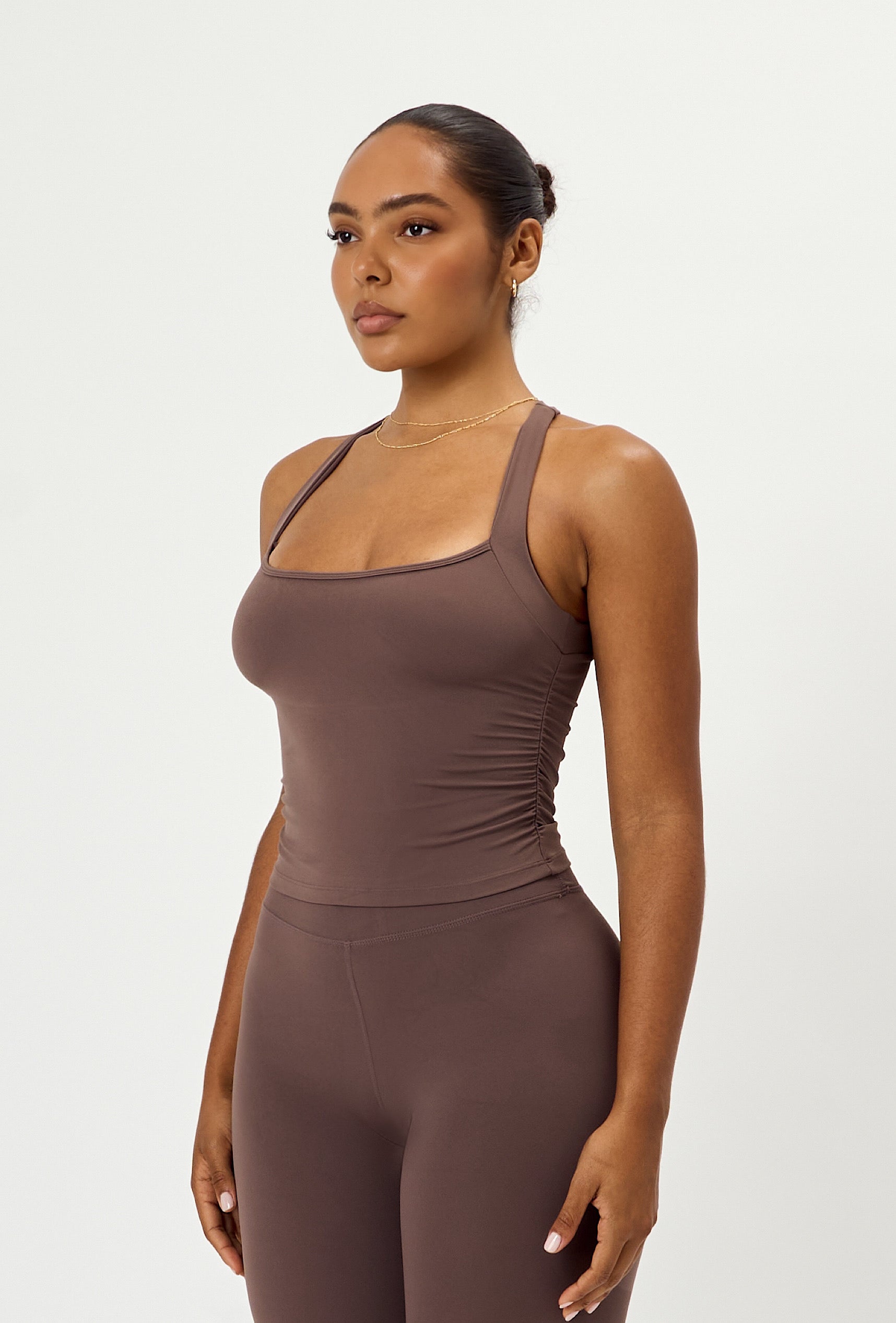 Soft Cinch Tank - Soft Cocoa