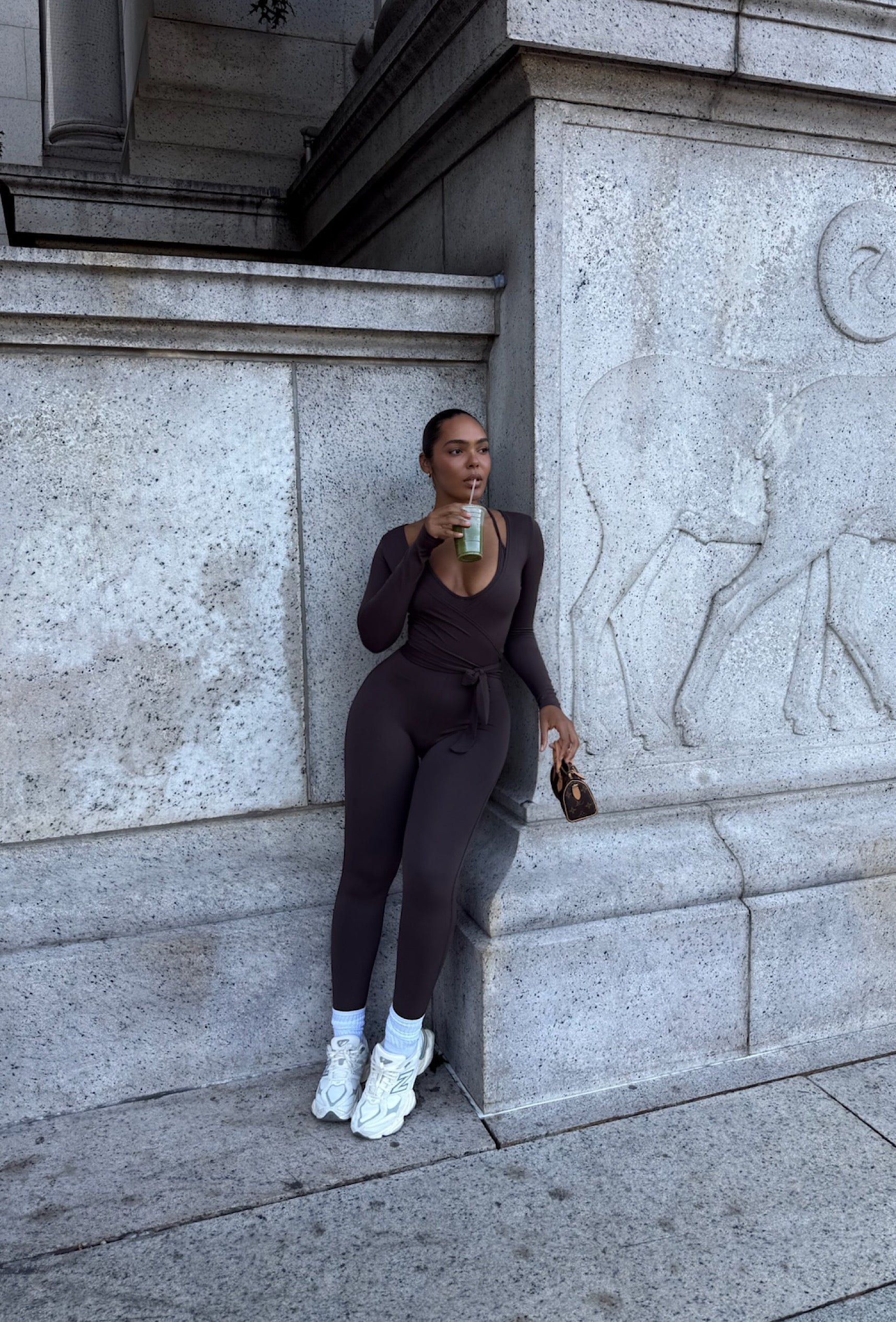 Forma Wrap Top - Espresso