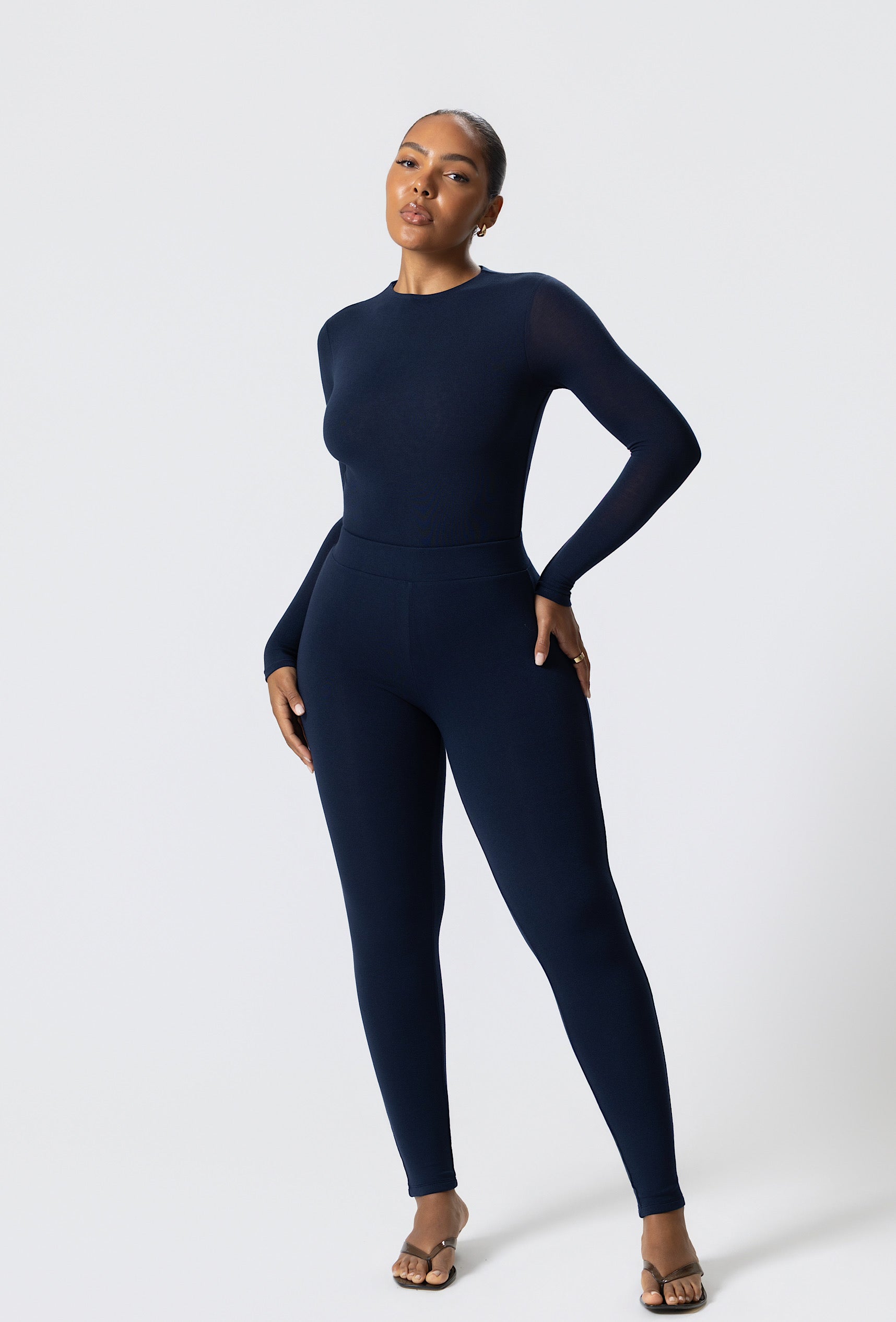 Matte Basix Sculpt Leggings - Navy