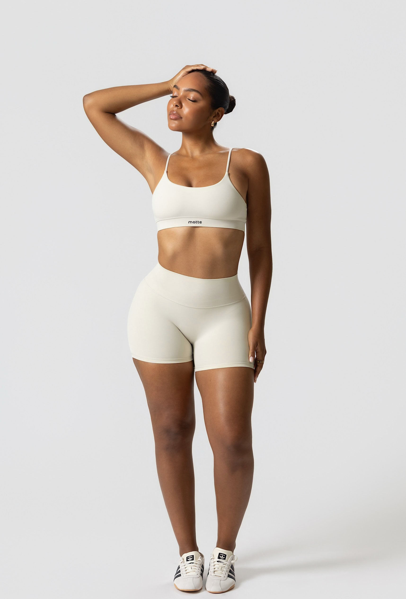 Essential 4" Biker Shorts - Iced Vanilla