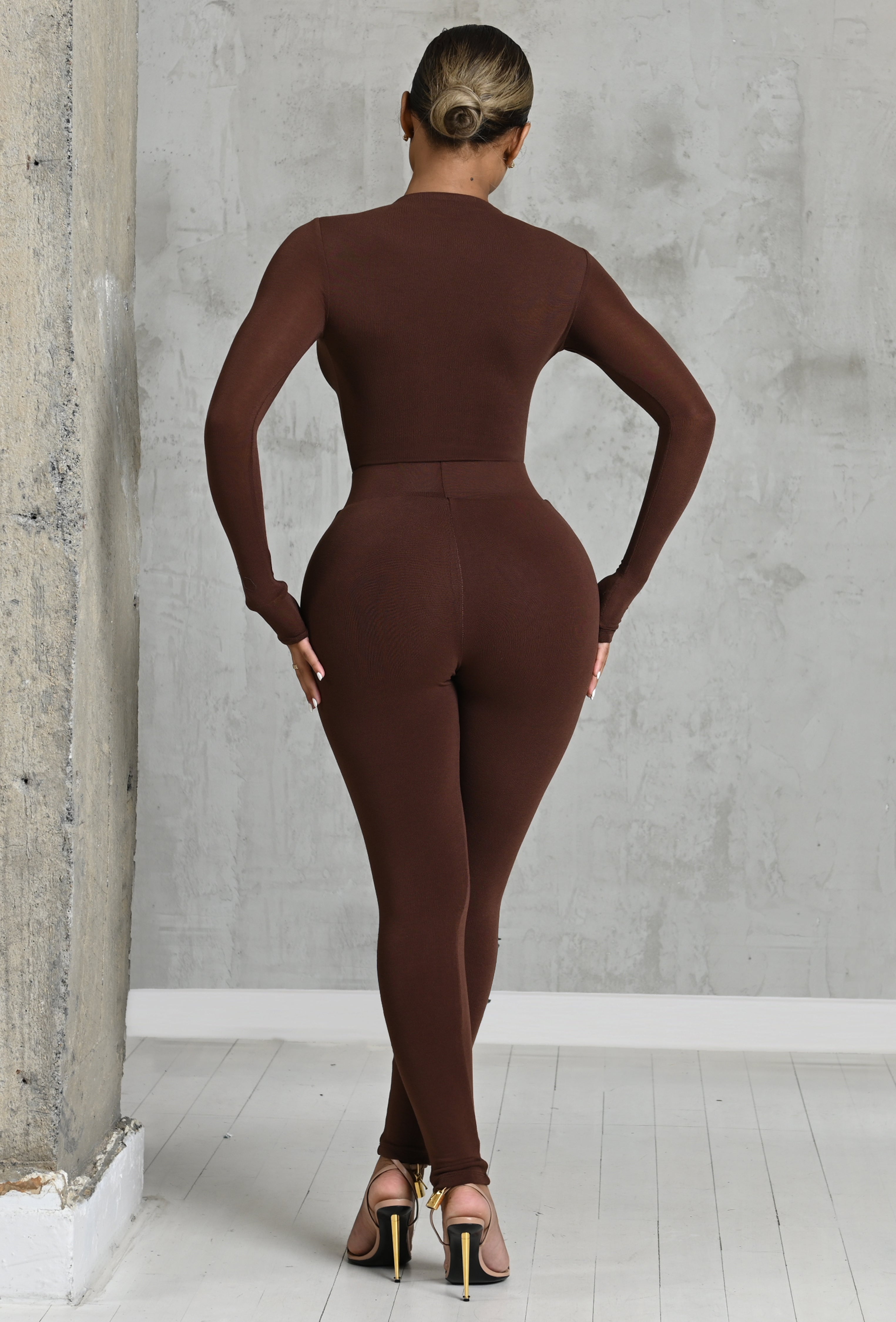 Matte Basix Sculpt Leggings - Chocolate