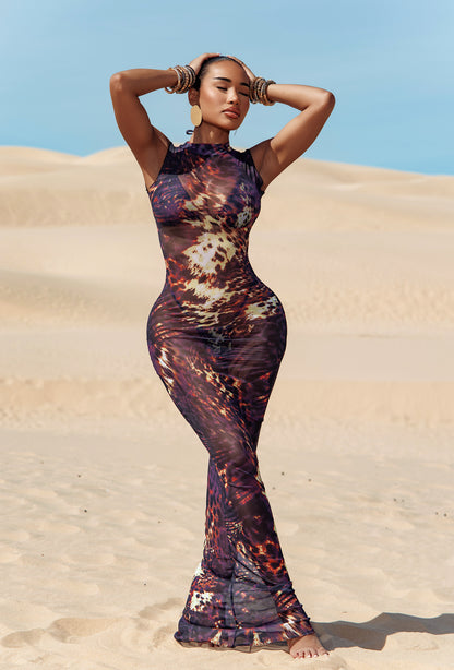 Atticus Cover Up Dress - Sahara Noir