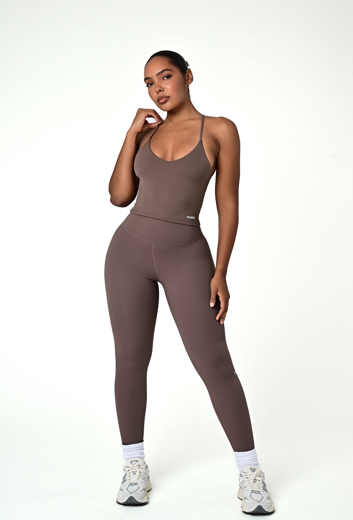 Bareform Double Layer Tank - Soft Cocoa