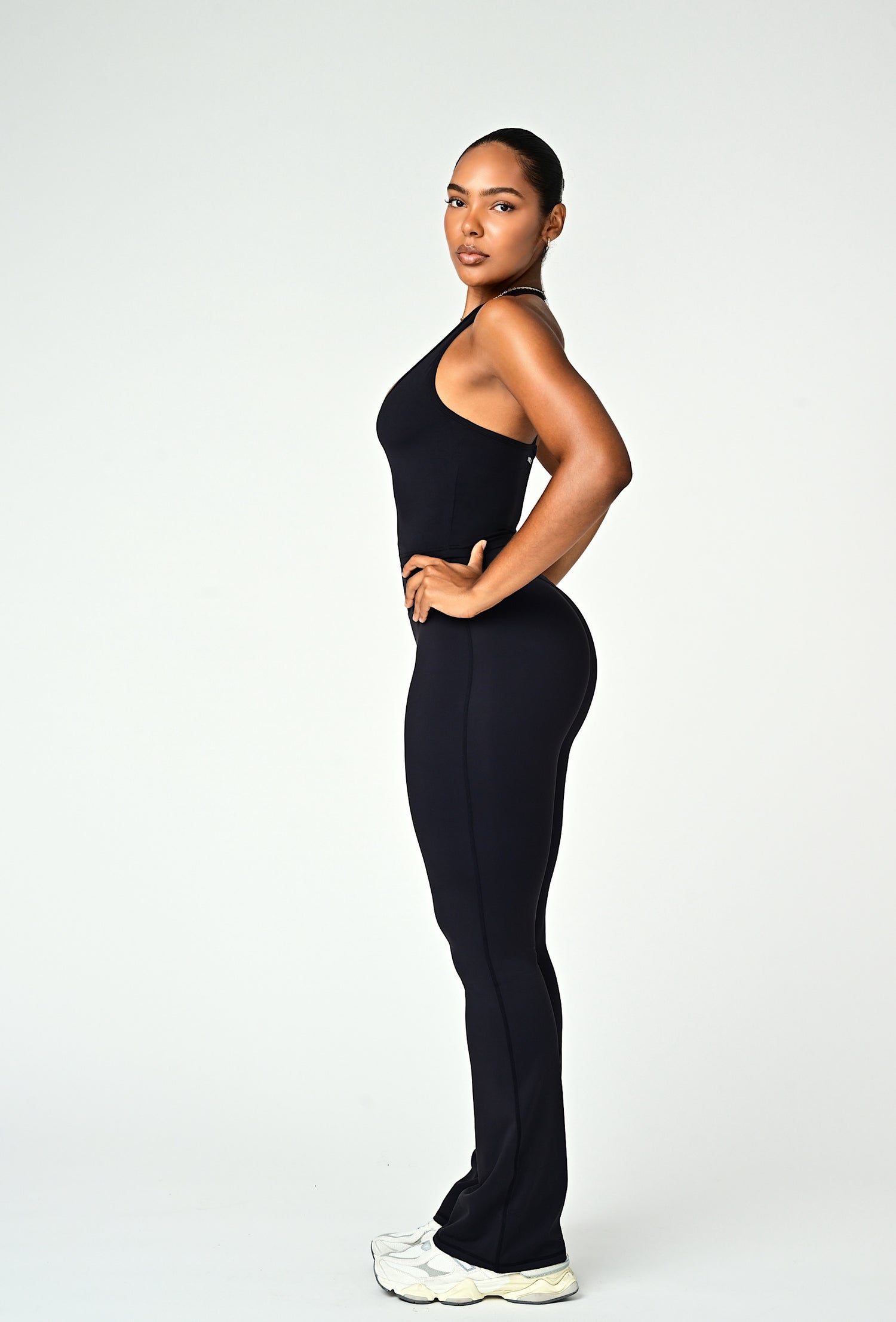 Linea Halter Top - Slate Gray