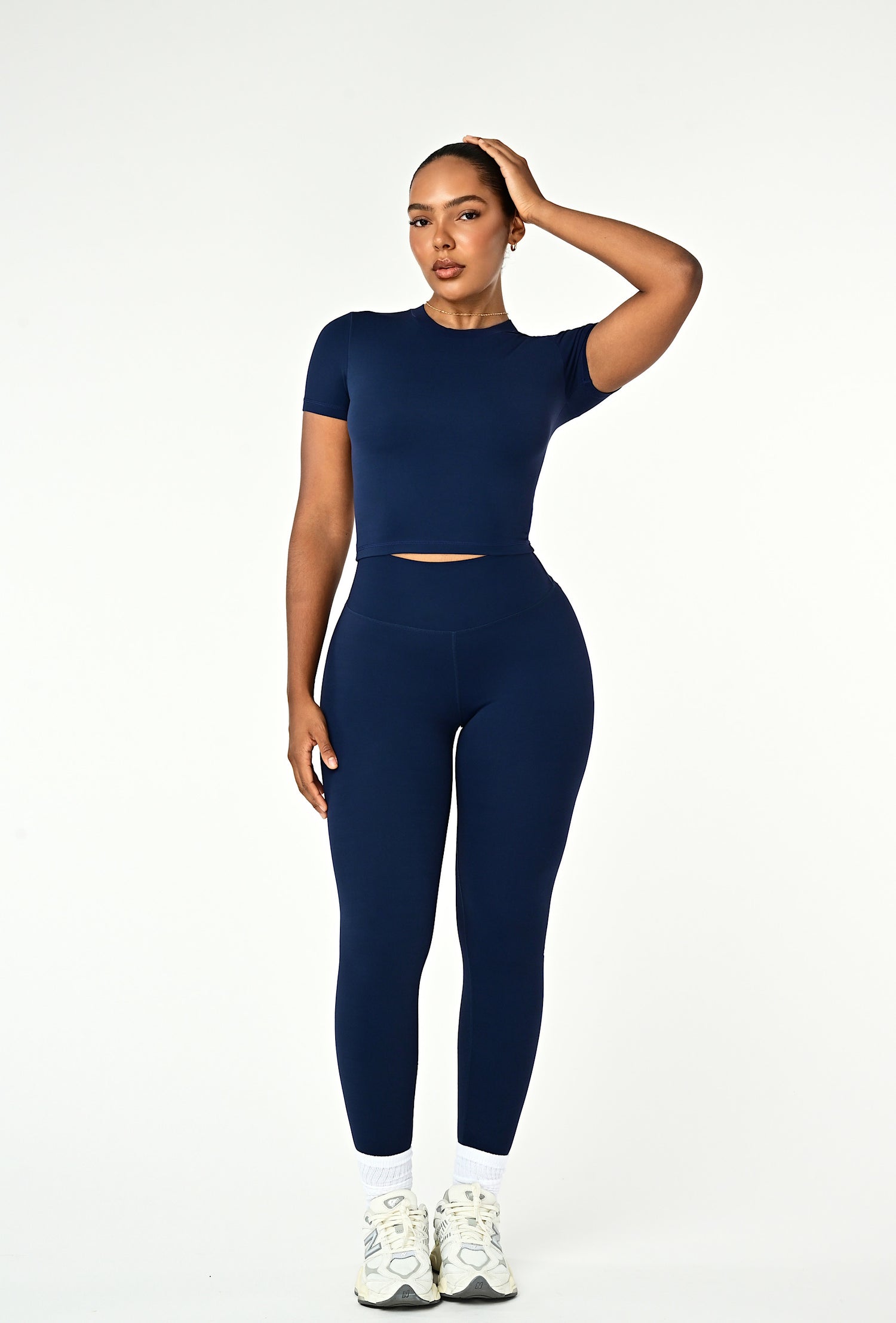 Cloudform Crop - Navy