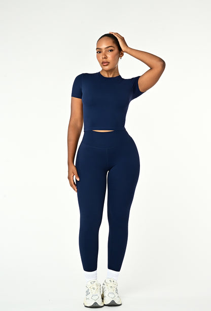 Cloudform Crop - Navy
