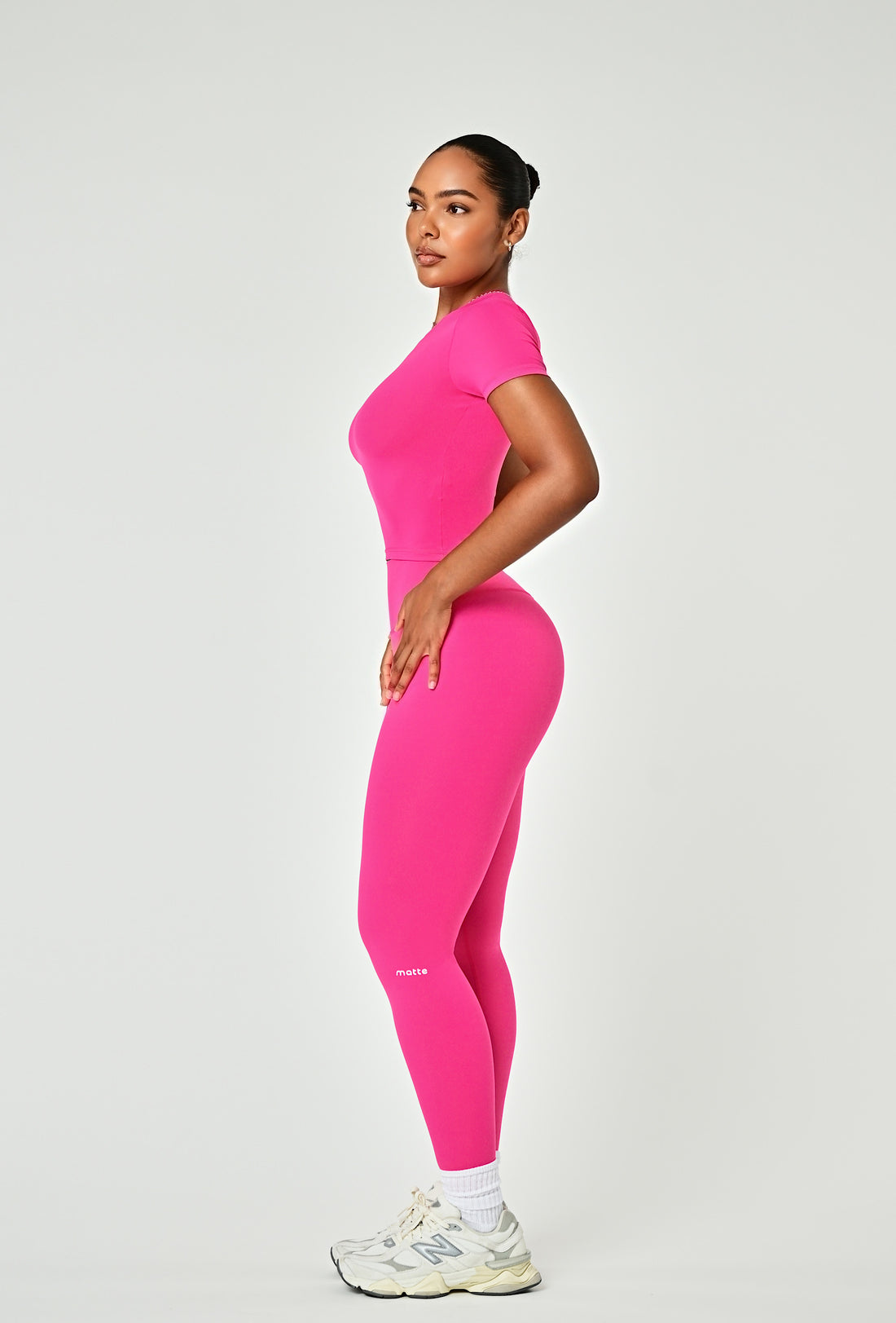 Cloudform Crop - Pink Berry