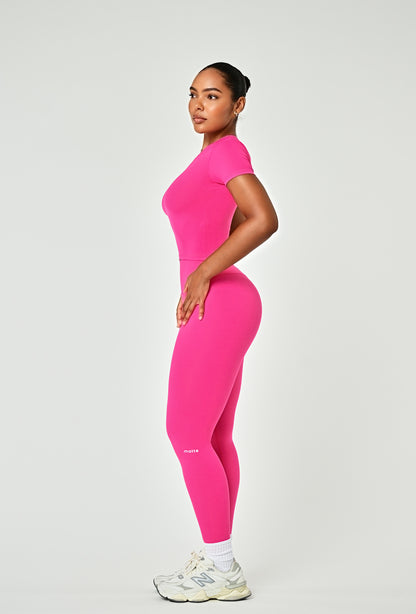 Cloudform Crop - Pink Berry