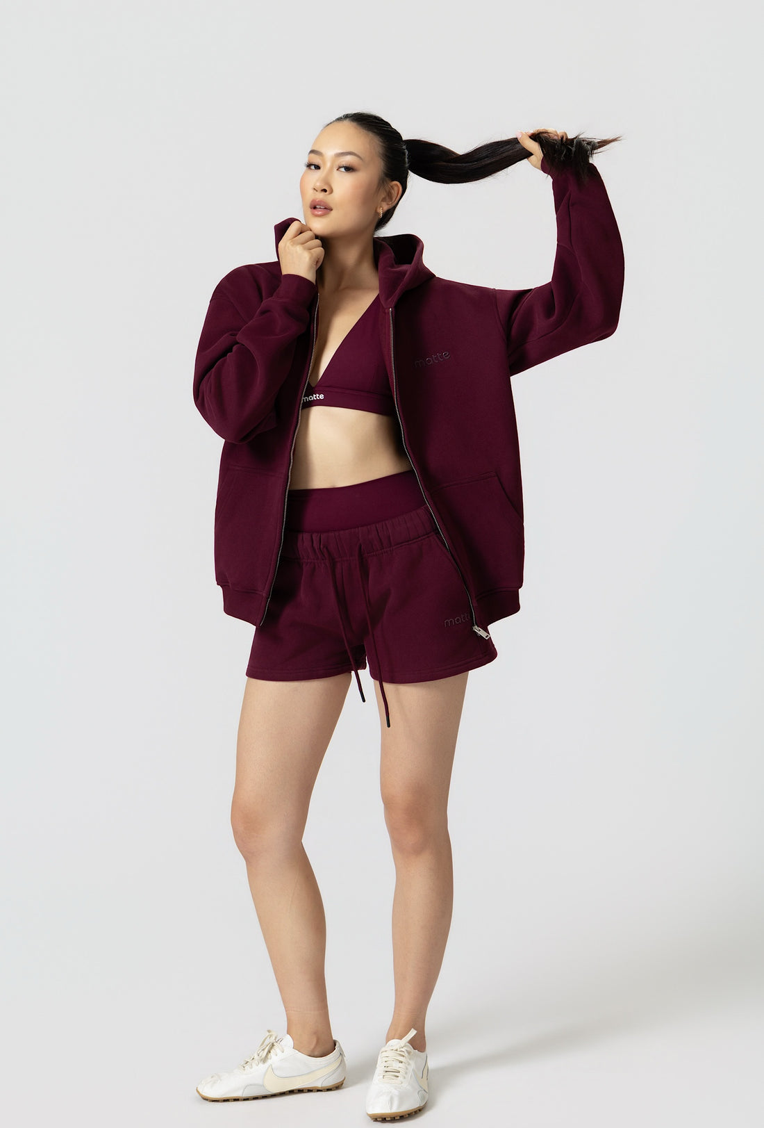 Staple Boyfriend Hoodie - Burgundy