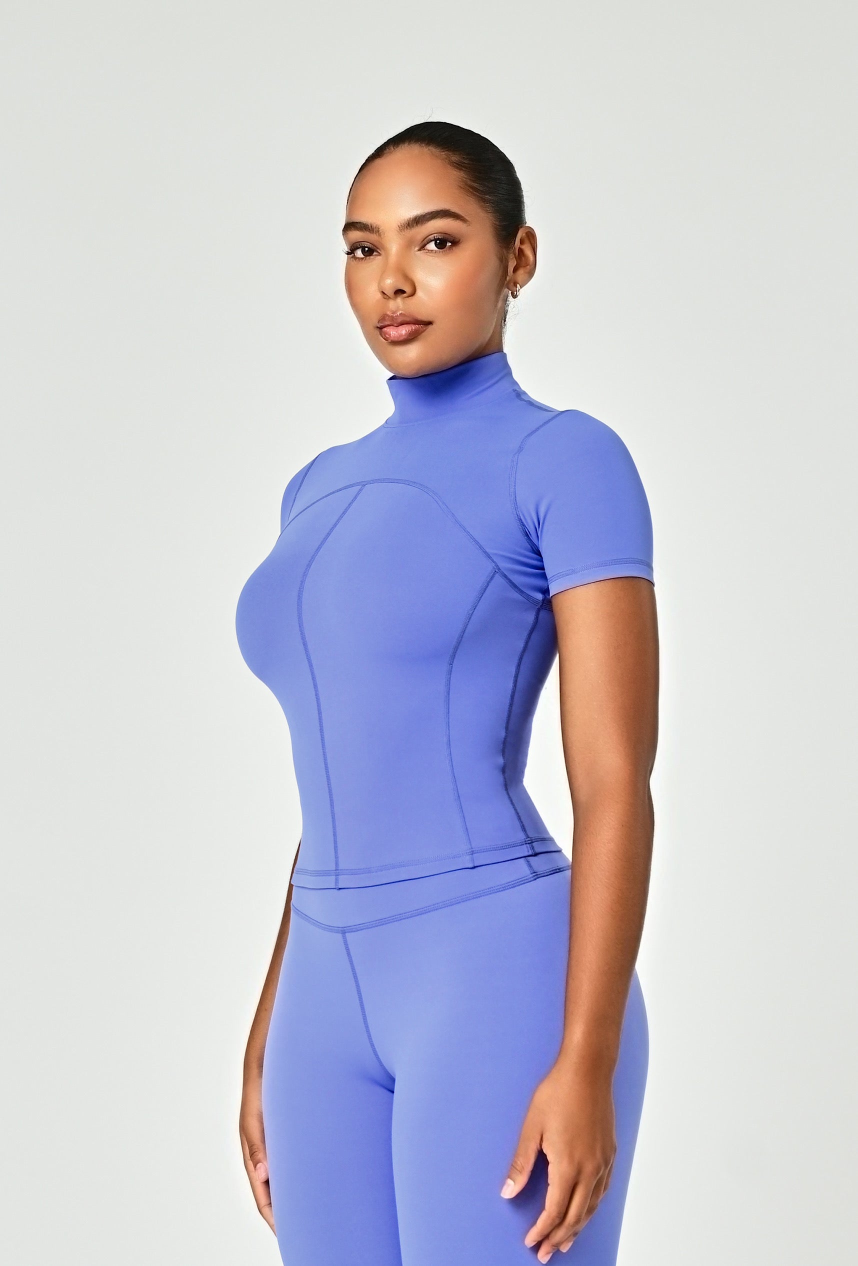 Contour Mock Neck - Jetset Blue