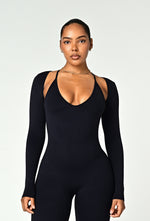 Align Long Sleeve Crop Top - Black