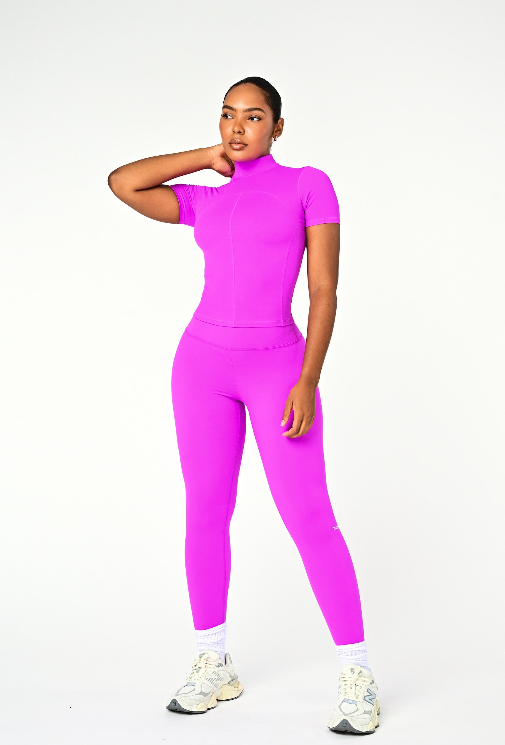 Contour Mock Neck - Dragonfruit