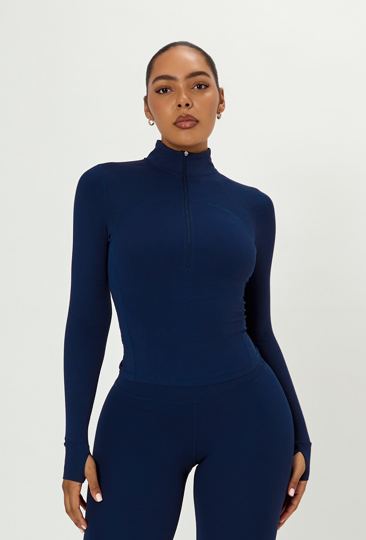 Contour Half Zip - Navy