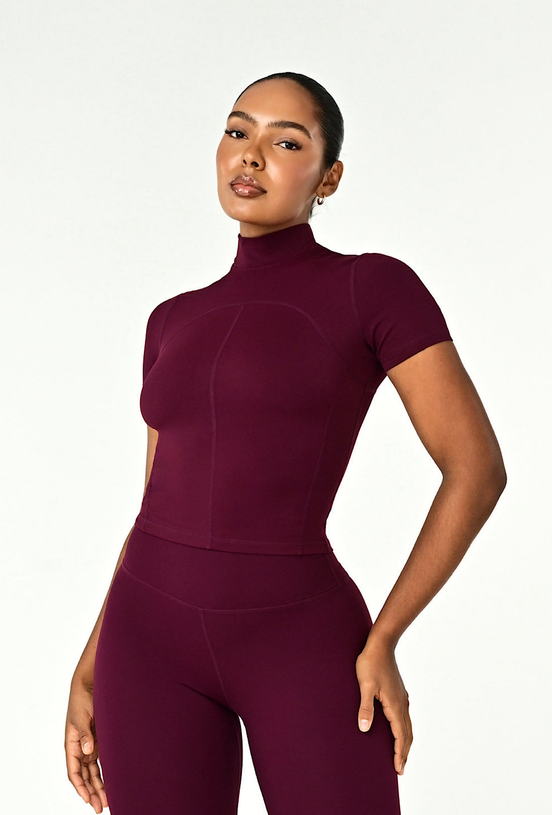 Contour Mock Neck - Slate Grey