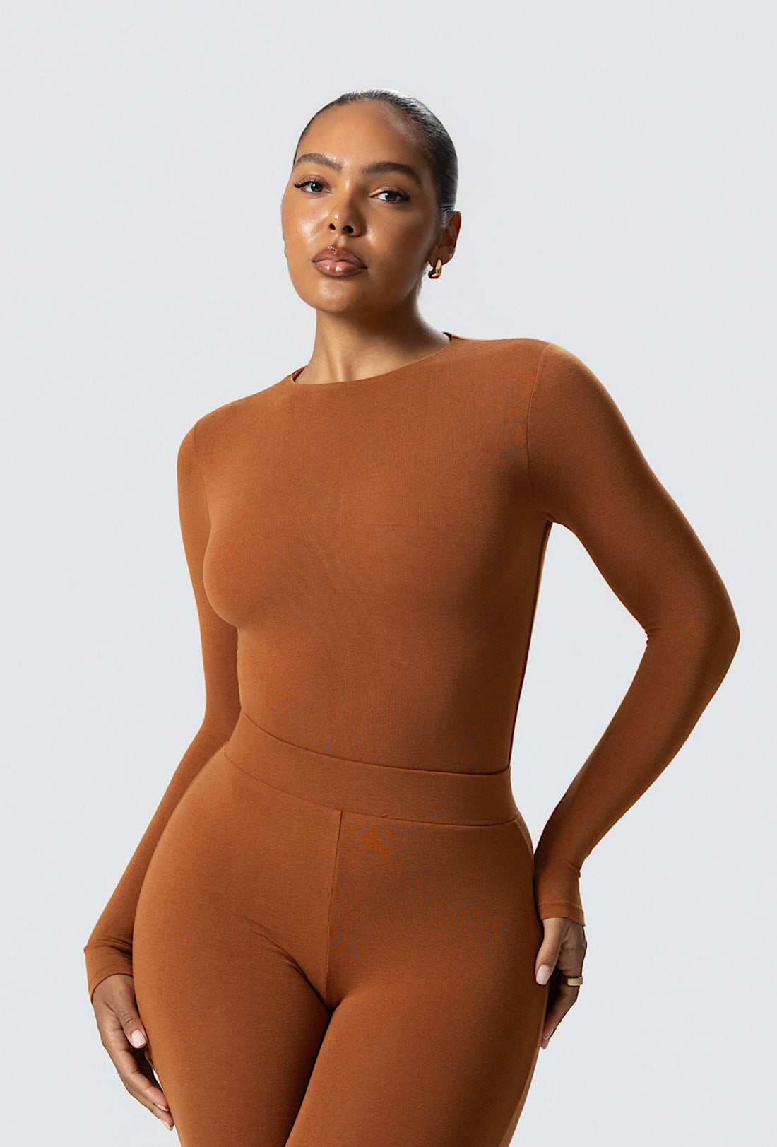 Matte Basix Sculpt Bodysuit - Sienna
