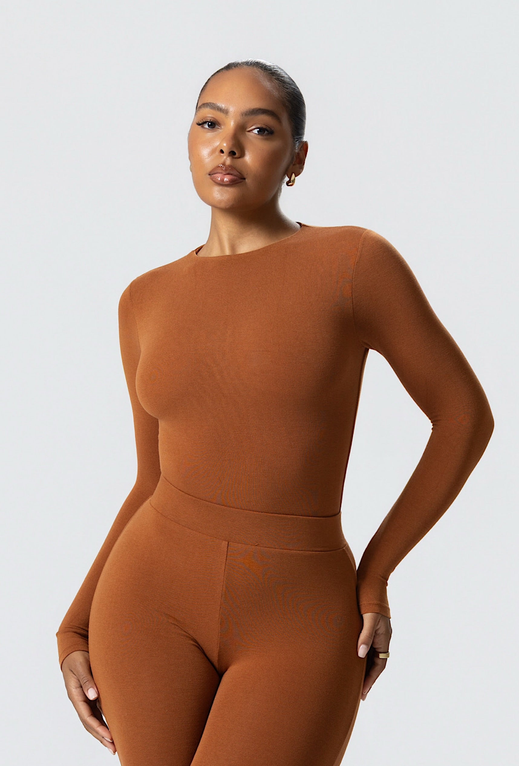 Matte Basix Sculpt Bodysuit - Sienna