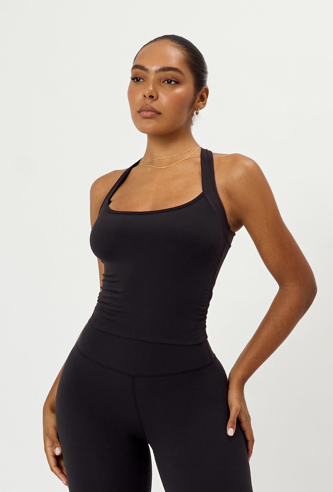 Soft Cinch Tank - Black