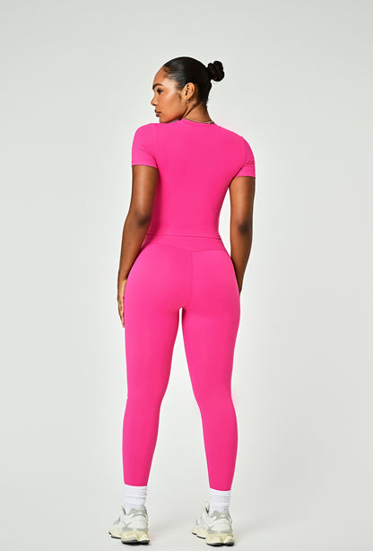 Cloudform Crop - Pink Berry