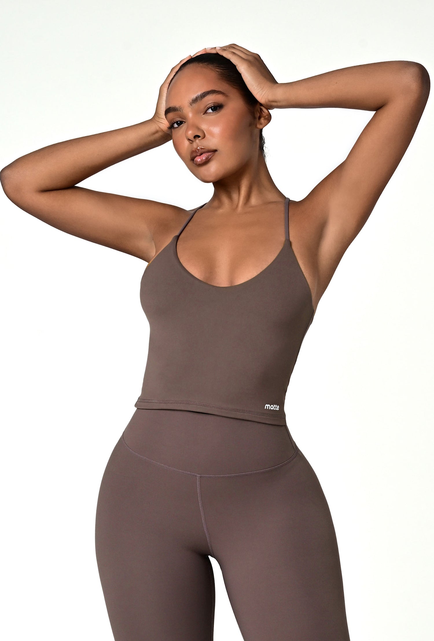Bareform Double Layer Tank - Soft Cocoa