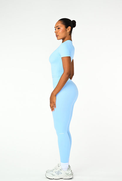 Cloudform Crop - Ice Blue