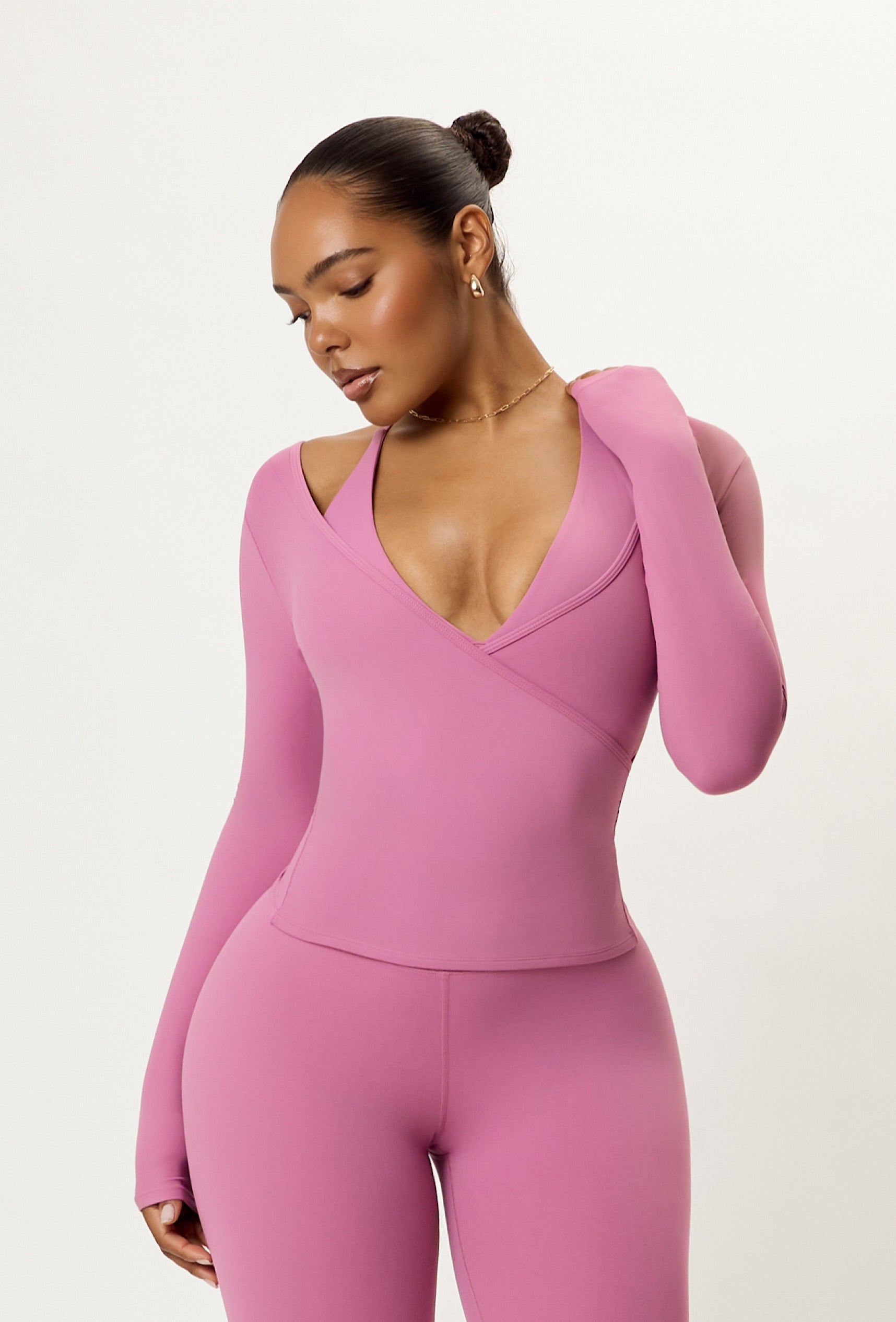 Sweetheart Cross Top - Pink Cloud