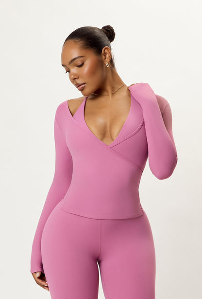 Sweetheart Cross Top - Pink Cloud