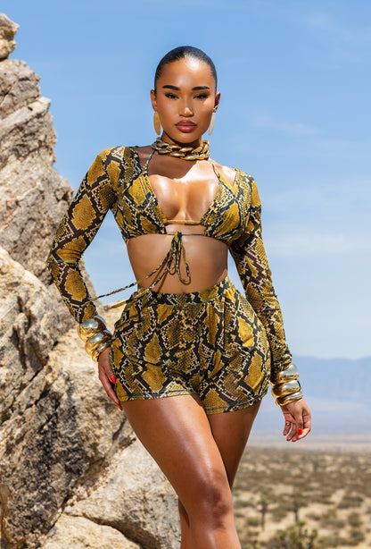 Eros Cover Up Set - Yellow Python